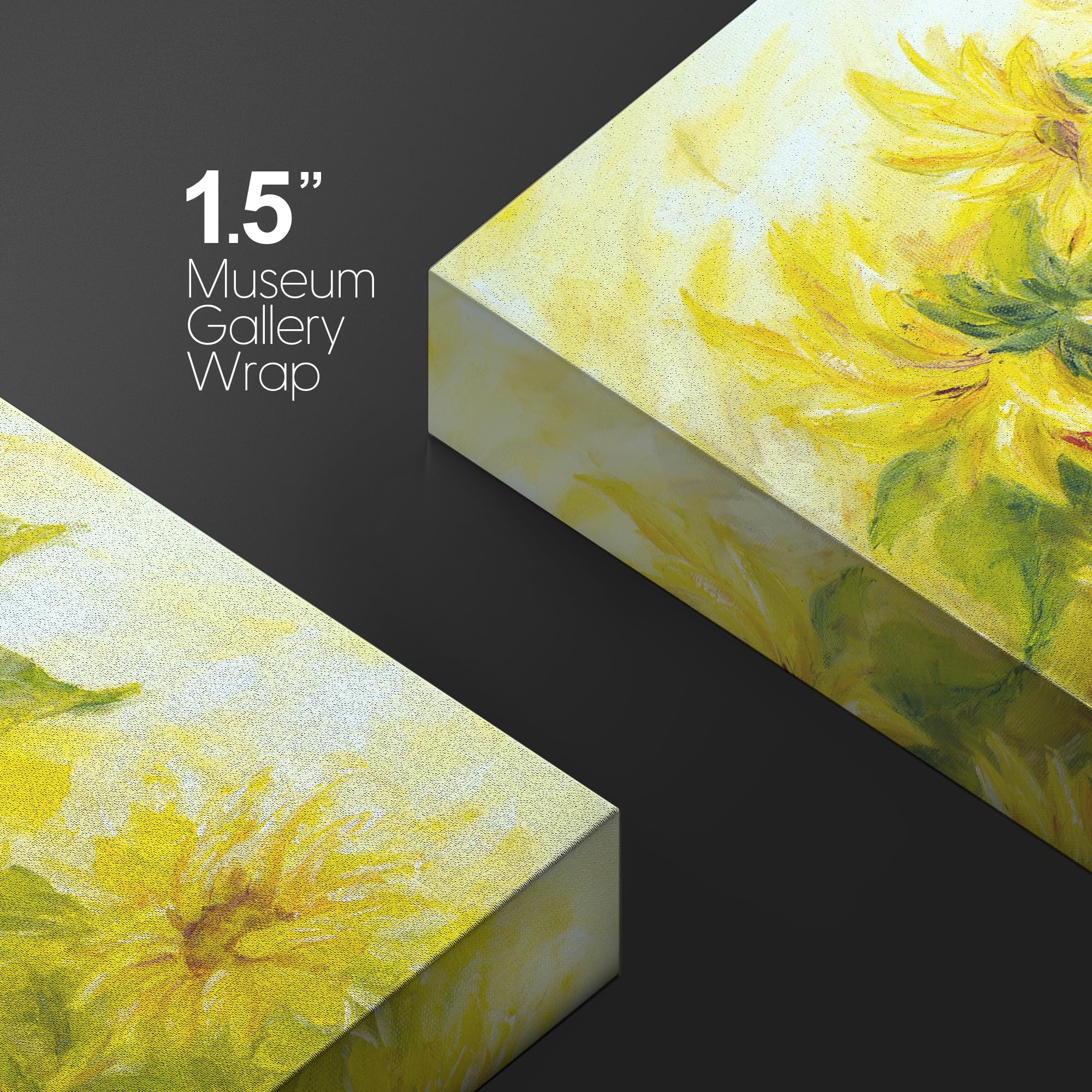 Canvas Wall Art - Giclee Print Home Decoration (16'' X 24'', Sunflower)