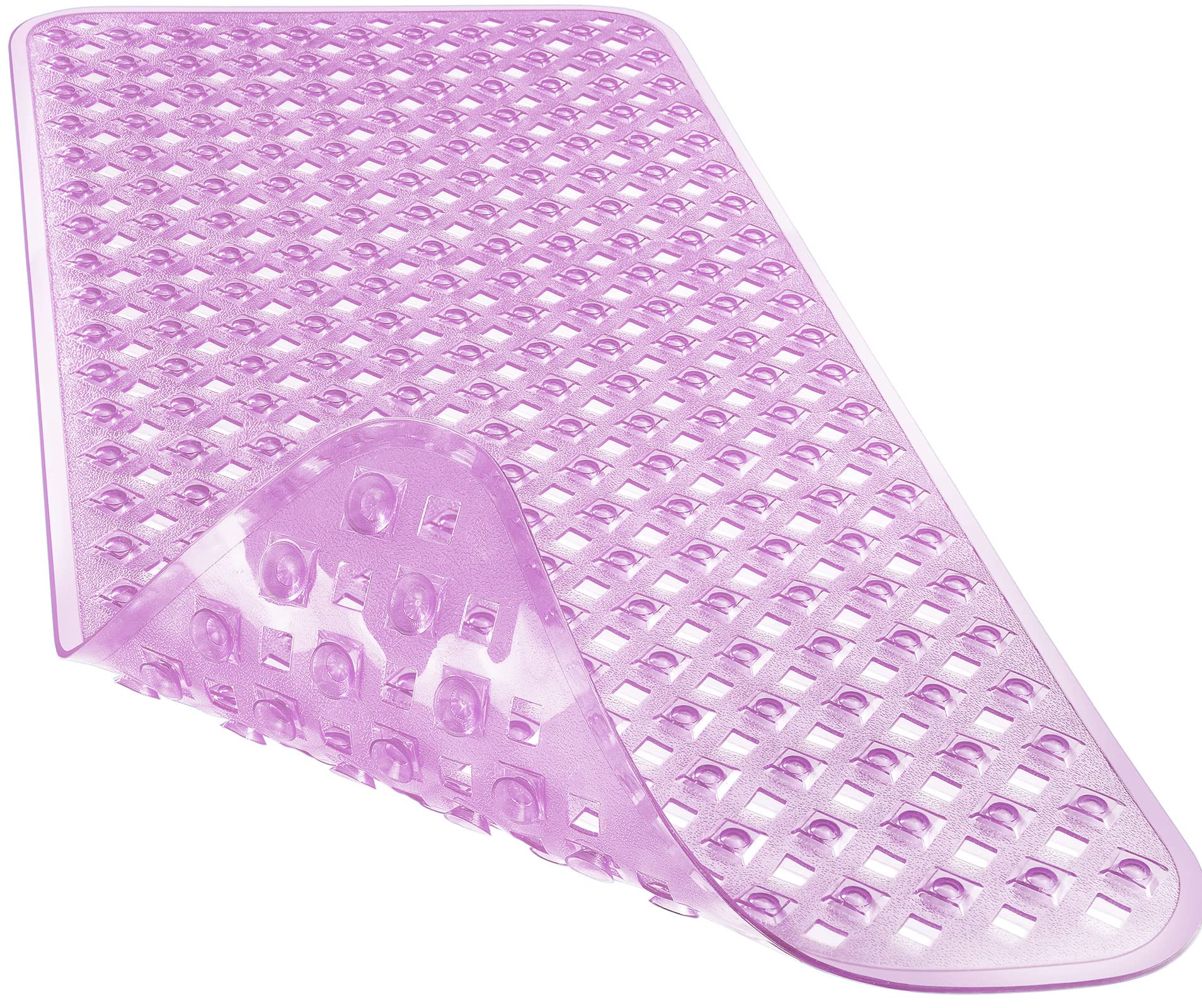 Yimobra Bathtub Mat Non Slip, 34.5X15.5 Inch Long Shower Mat With Drain Holes Suction Cups, Bath Mats For Inside Shower, Machine
