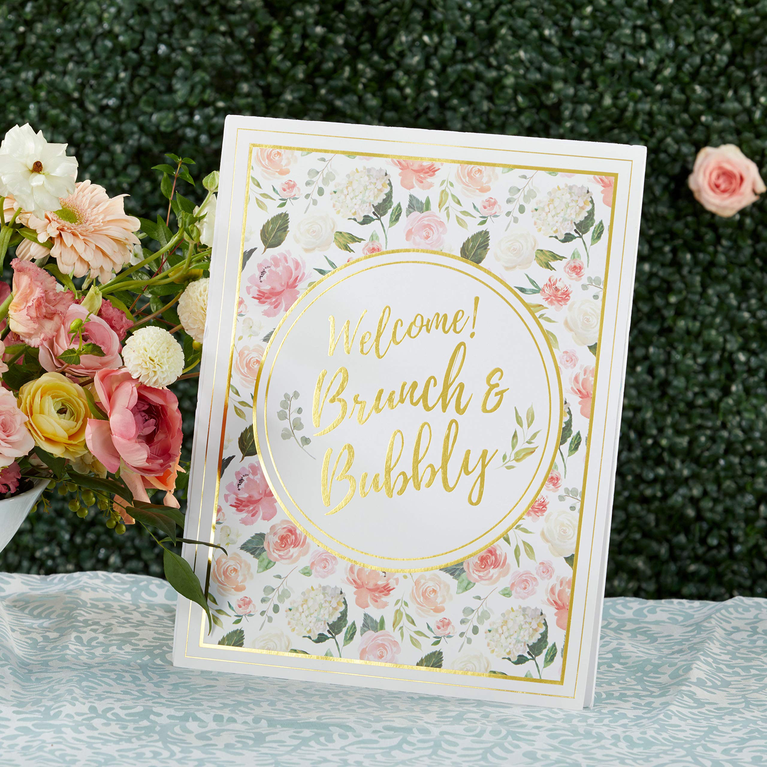 Kate Aspen Floral Brunch Decor Gold Foil Party Kit  One Size  Multi