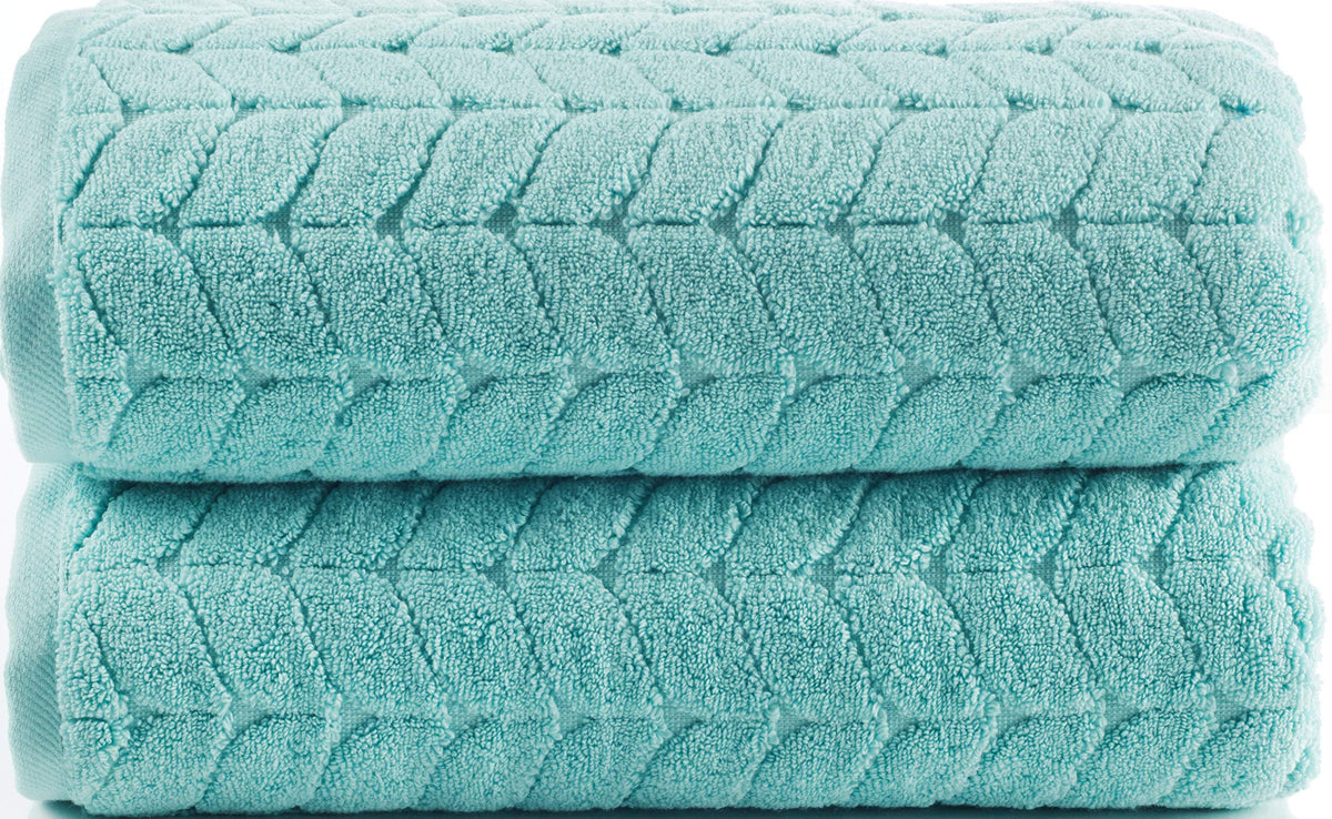 Bagno Milano Turkish Bath Towels, Soft Plush Jacquard Luxury Bath Towels, Quick Dry Towel Set (2 Piece)