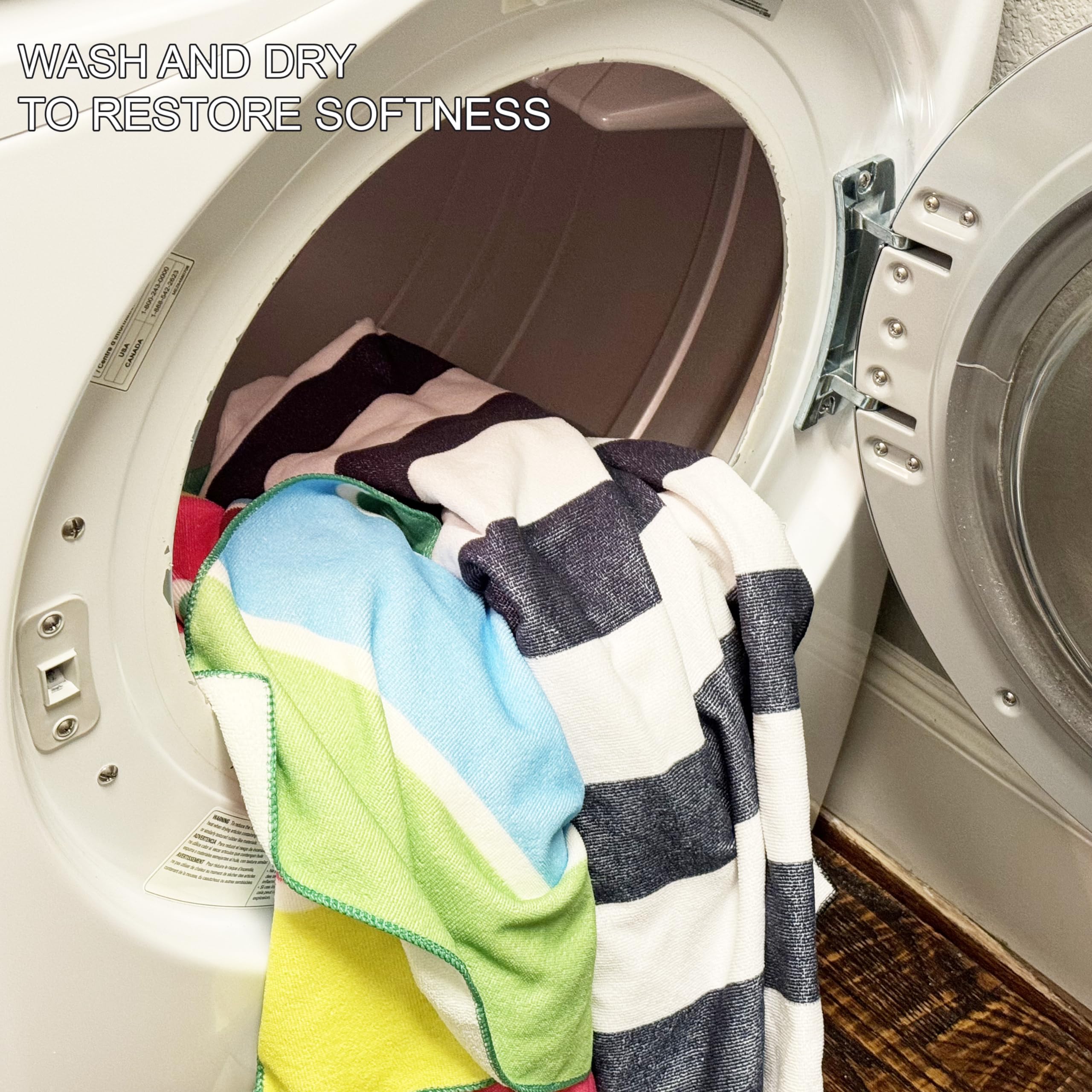 Allgala Oversize 40X70 Inch (1X1.8M) Cabana Stripe Design Microfiber Beach Towel-Black (Pack Of 2)-Bt81232