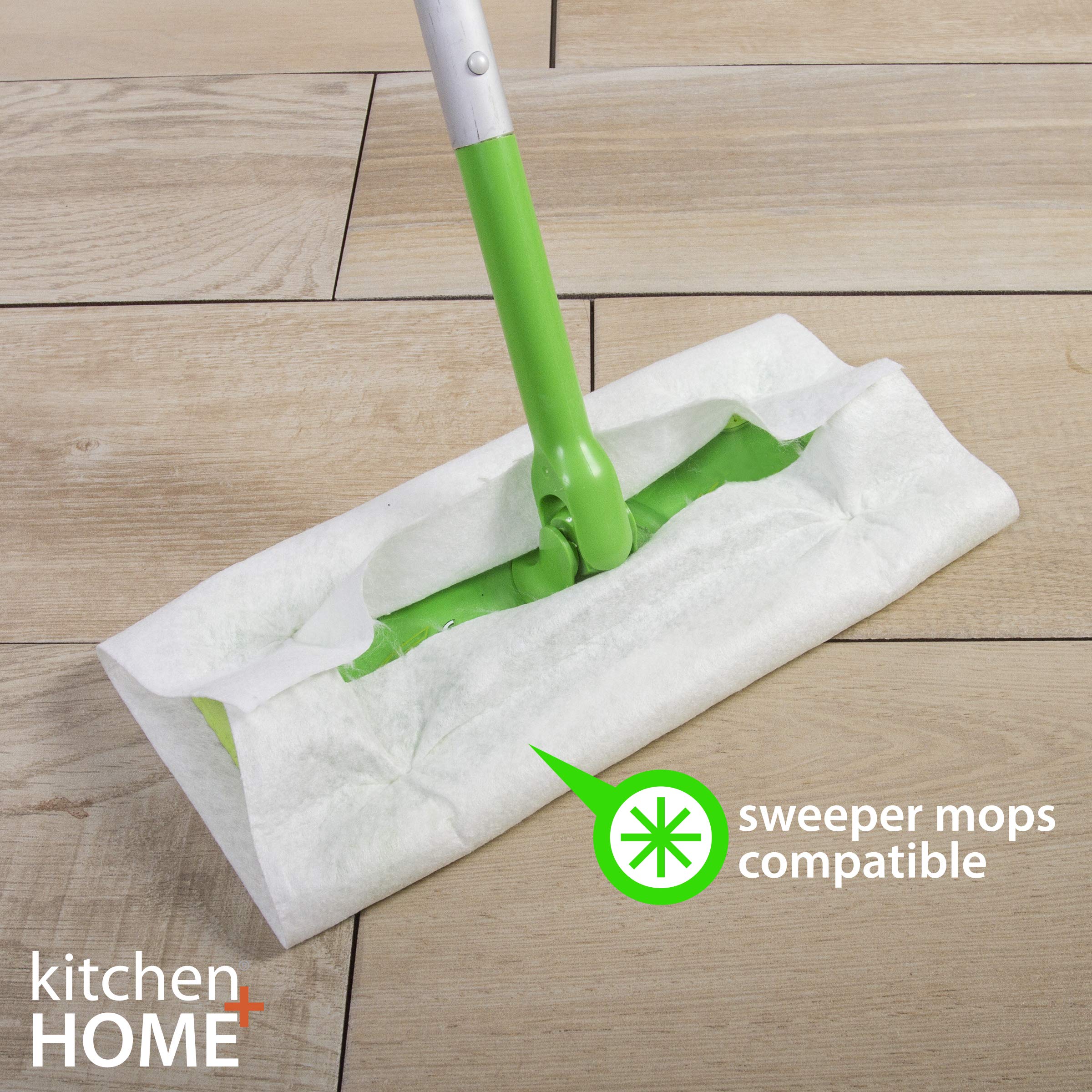 Kitchen + Home Paper Towel Alternative - Heavy Duty Washable Reusable Rayon Towels Made From Bamboo - One Roll Replaces 6 Months