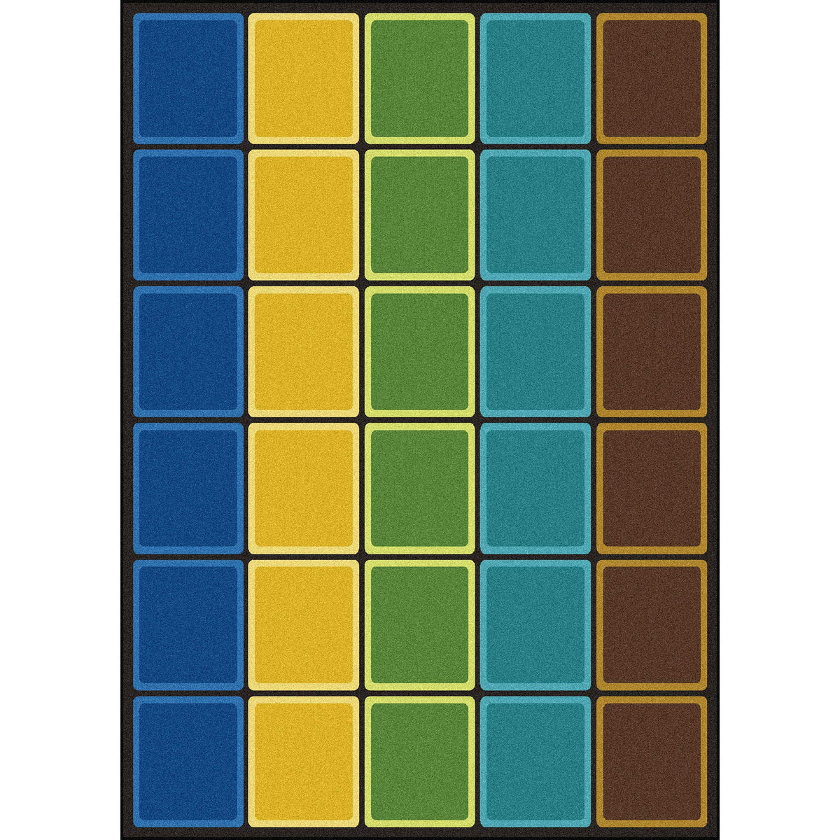 Joy Carpets Blocks Abound Rug, Earthtone, 7 '8 '' X 10 '9 ''