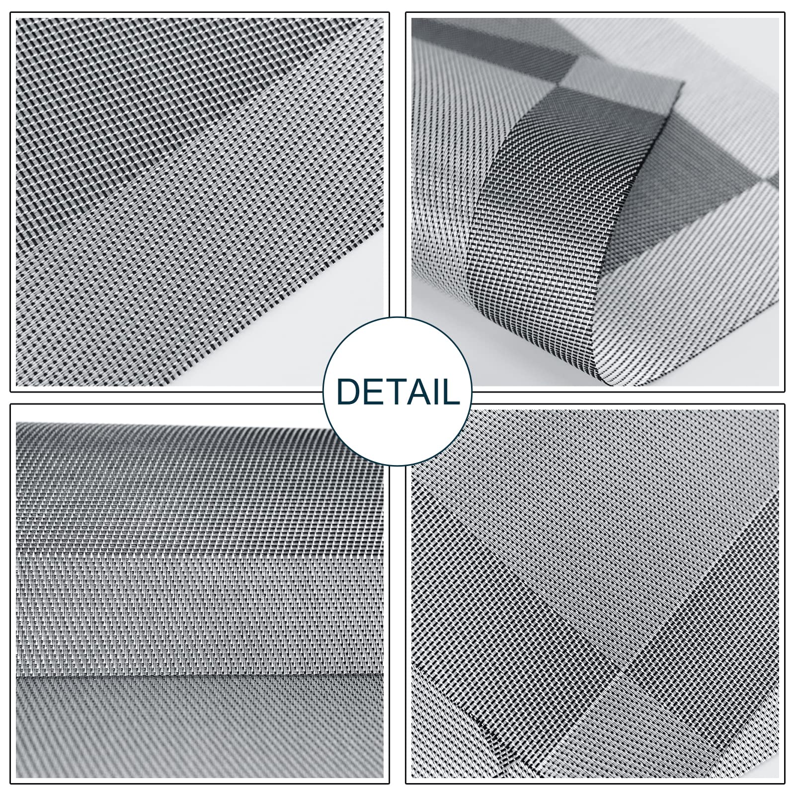 Fgsaeor Placemats,Table Place Mats For Kitchen Dining, Heat-Resistant Anti-Skid Stain Washable Pvc Table Mats, Easy To Cleaning