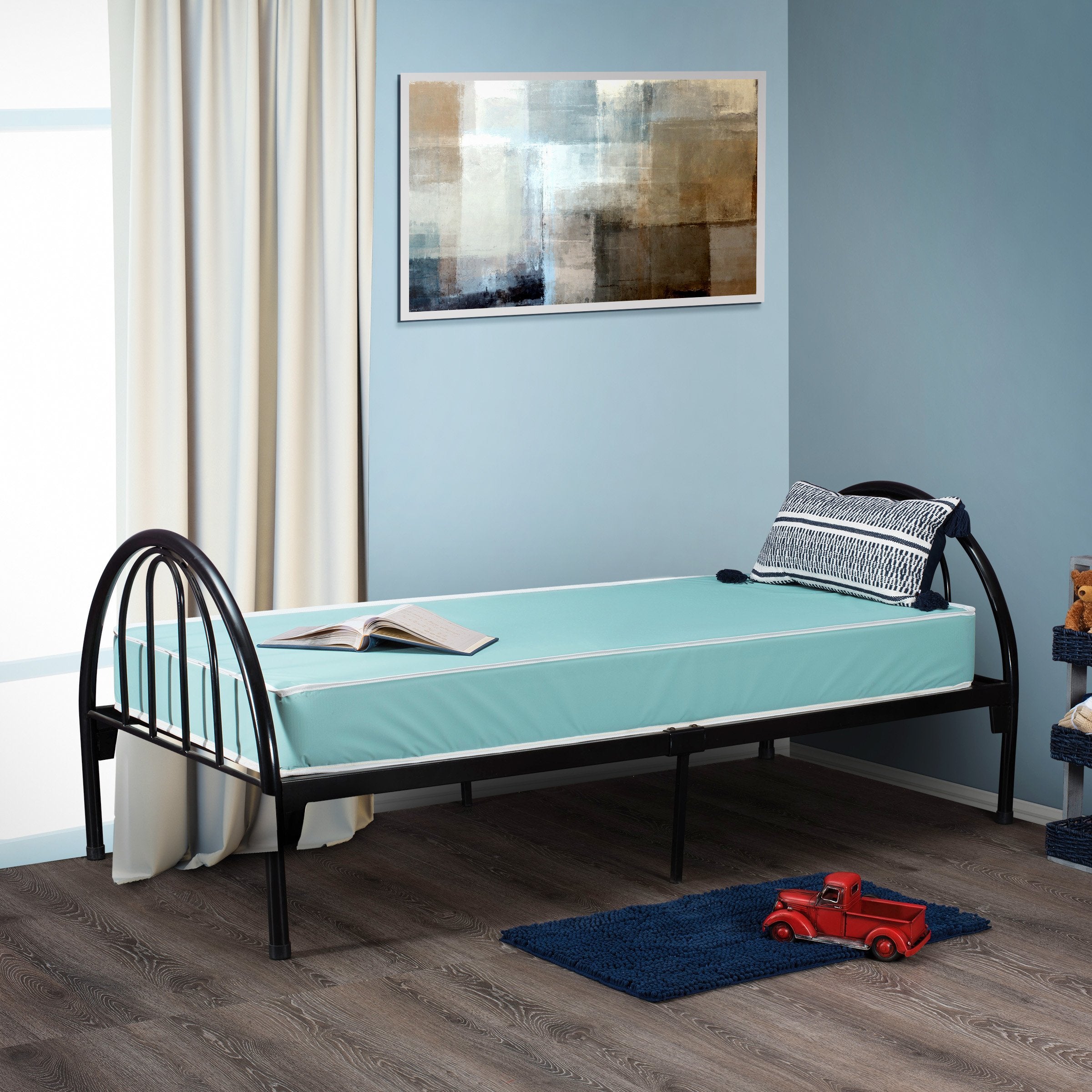 Fortnight Bedding 6-Inch Foam Mattress With Water Resistant Vinyl Cover, Firm Mattress, Sleep Mattress For Kids And Adults, Matt