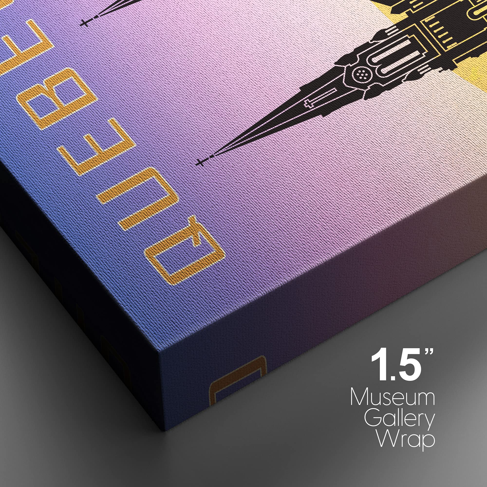 Nwt Canvas Print Wall Art Silhouette Of Cathedral In Quebec, Canada Architecture & Maps Cities Illustrations Modern Art Global L