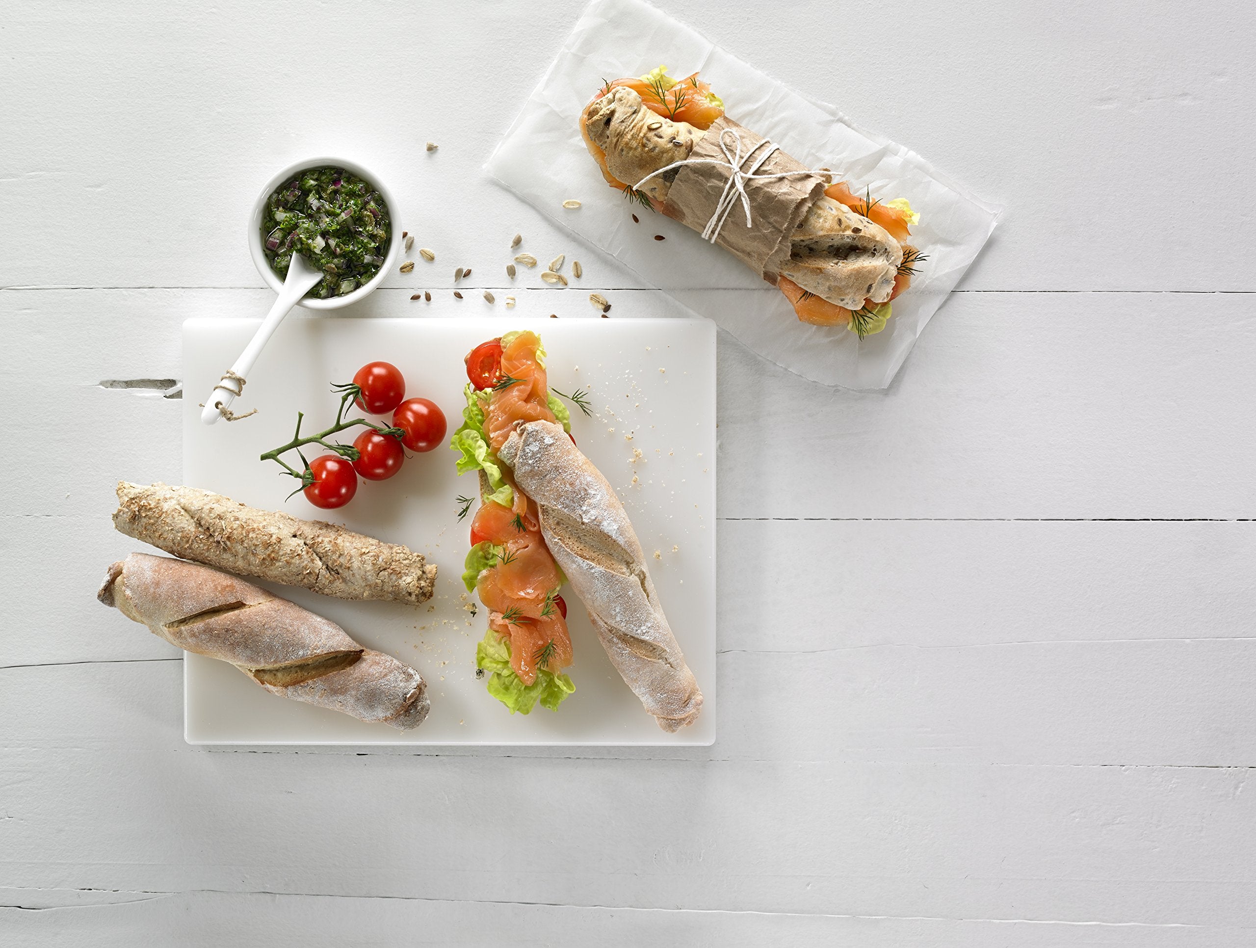 Lekue 4 Cavity Micro Perforated Mini Baguette Baking Pan, Brown