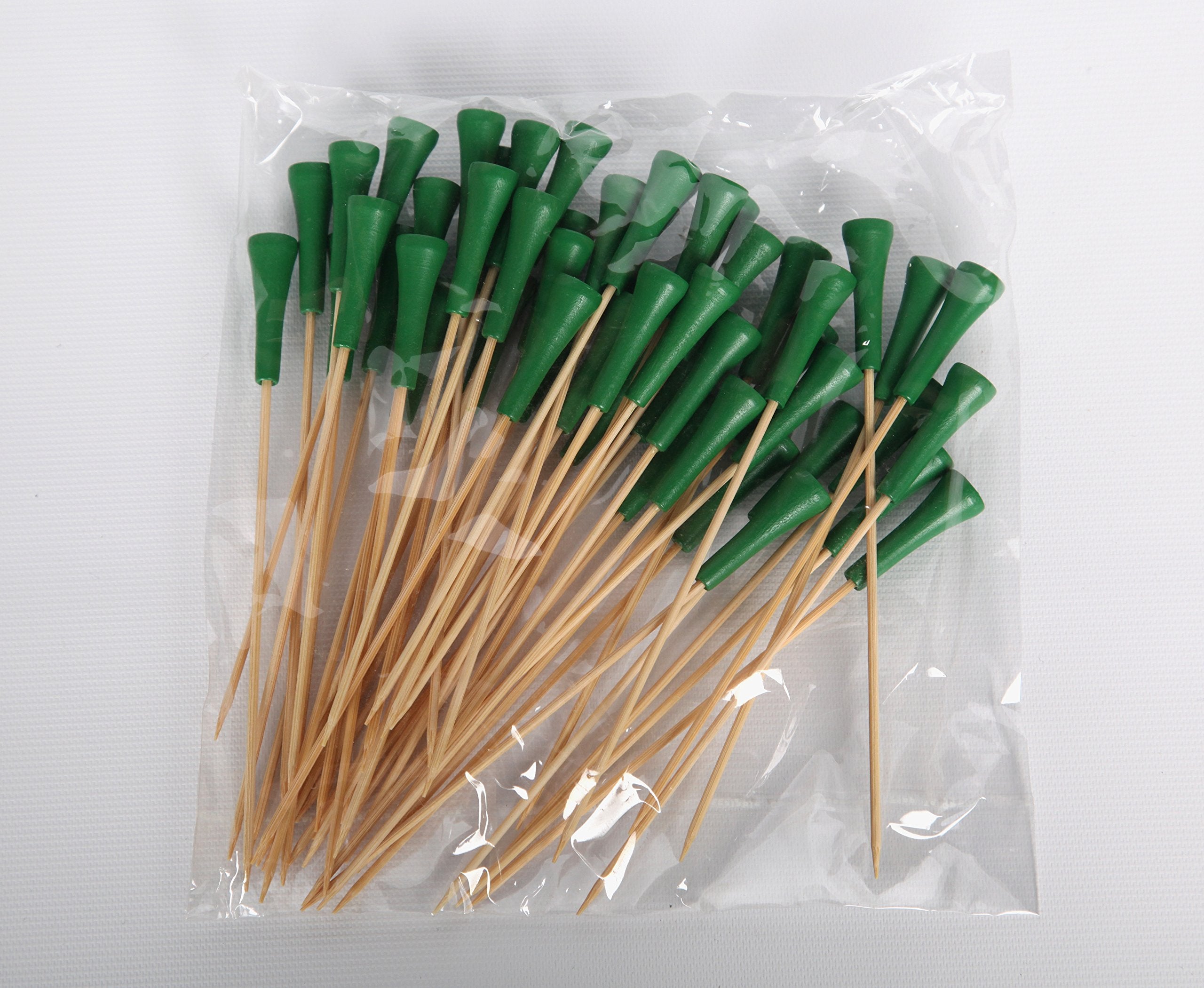 Green Golf Tee Appetizer Or Sandwich Picks/Swizzle Sticks - 5'' - 100 Ct