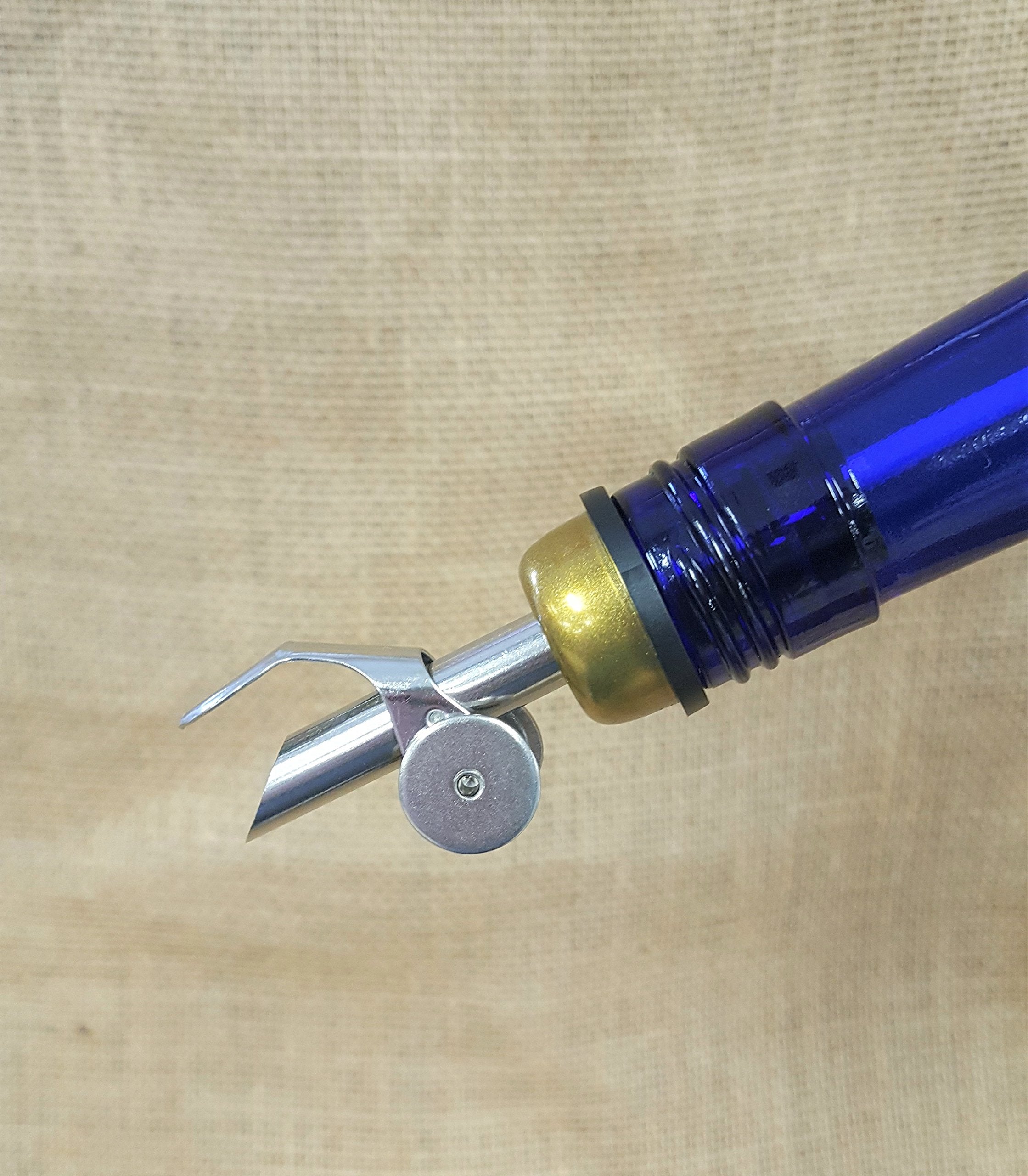 Set Of 2 Stainless Steel/Gold Weighted Olive Oil Pourer With Flap W/Signature Picks