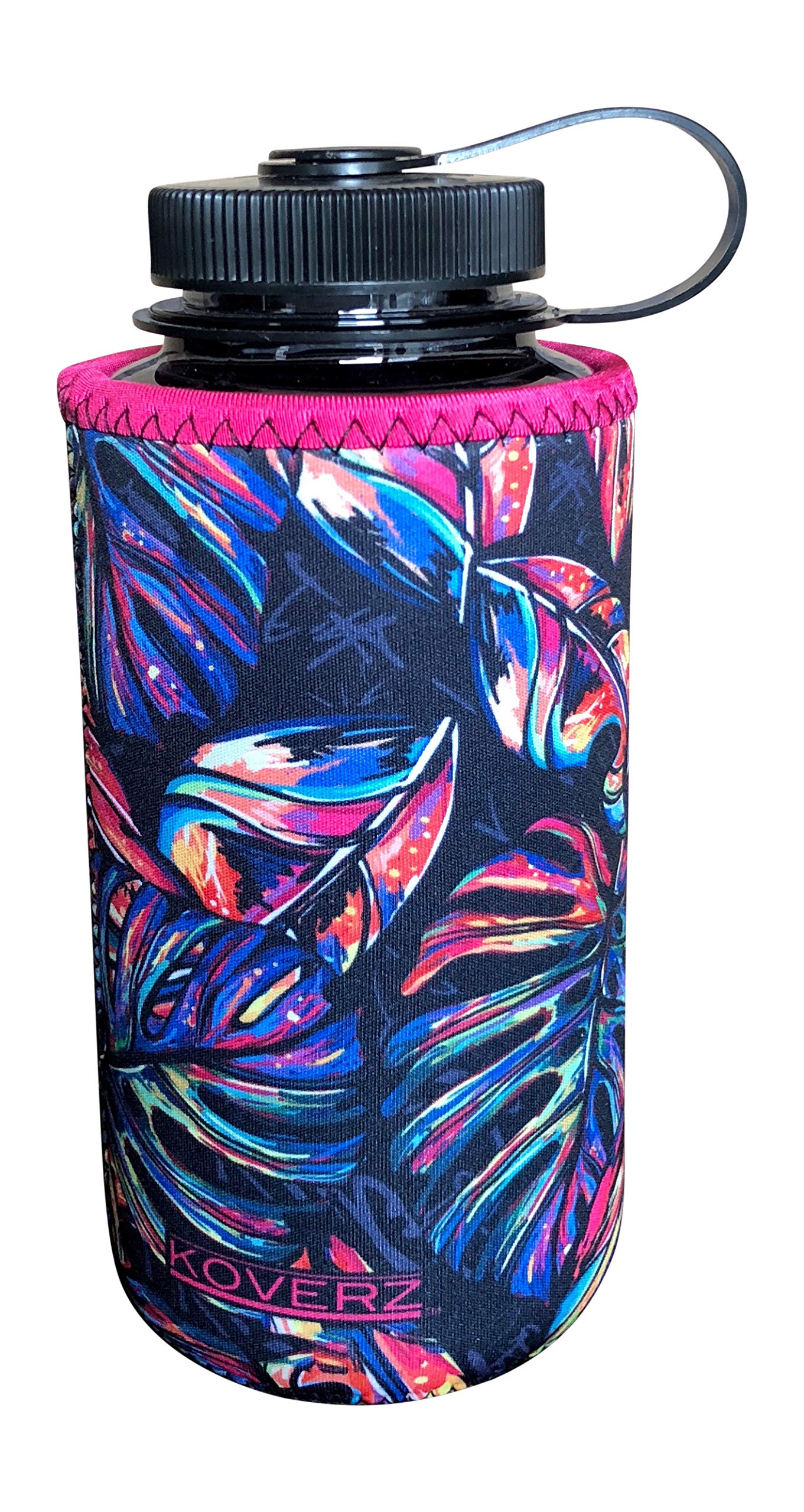 Koverz Xl Neoprene 32-40 Oz Water Bottle Insulator Cooler Coolie - Xl Tropics