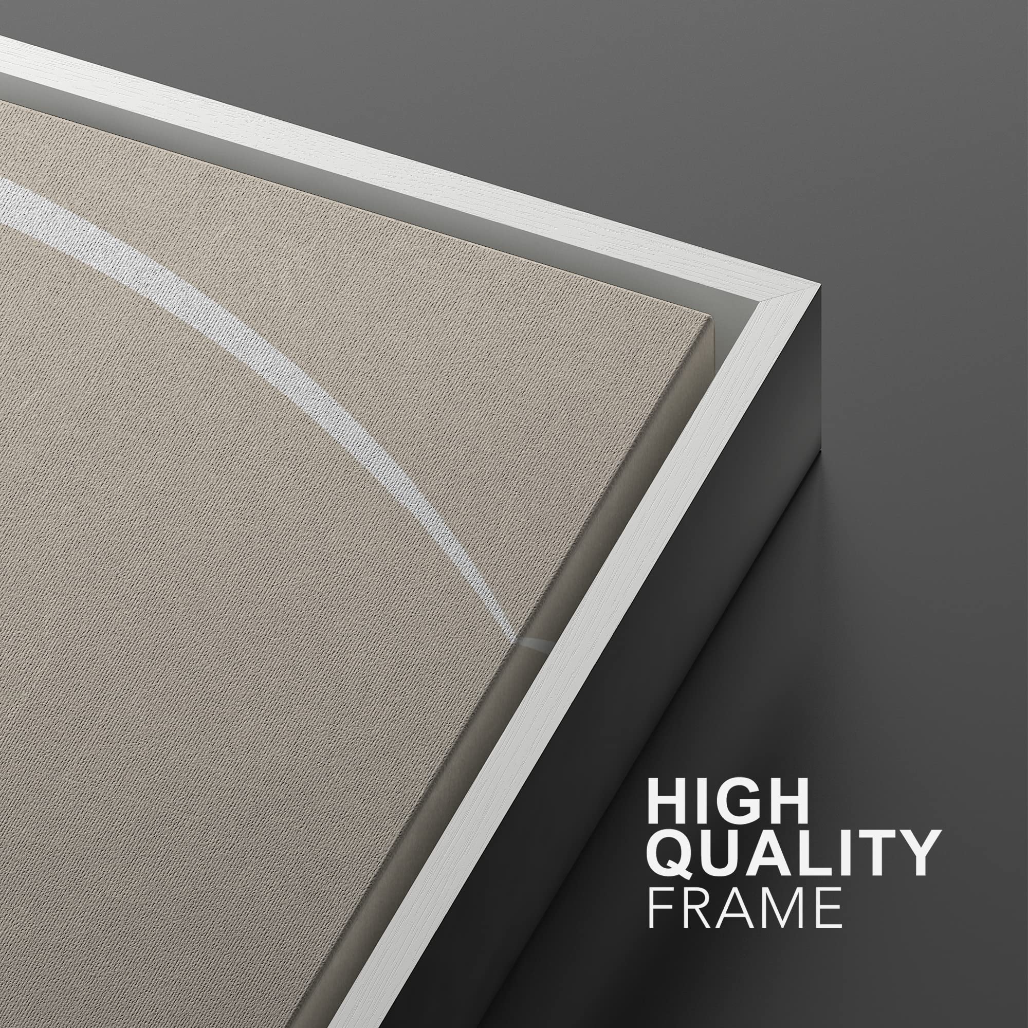 SIGNWIN Framed Canvas Print Wall Art Set White Tan Geometric Spiral Collage Abstract Shapes Illustrations Minimalism Decorative Bohemian Relax/Zen for Living Room  Bedroom  Office - 24''x36''x2 White