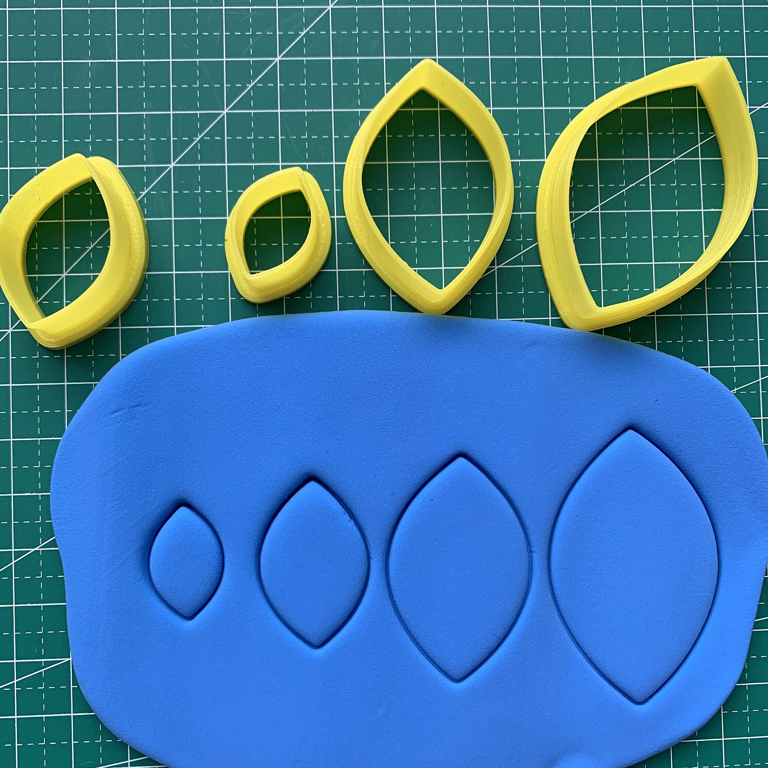 Set Of 4 Cat Eye Shape Cutter Set Polymer Clay Cutter