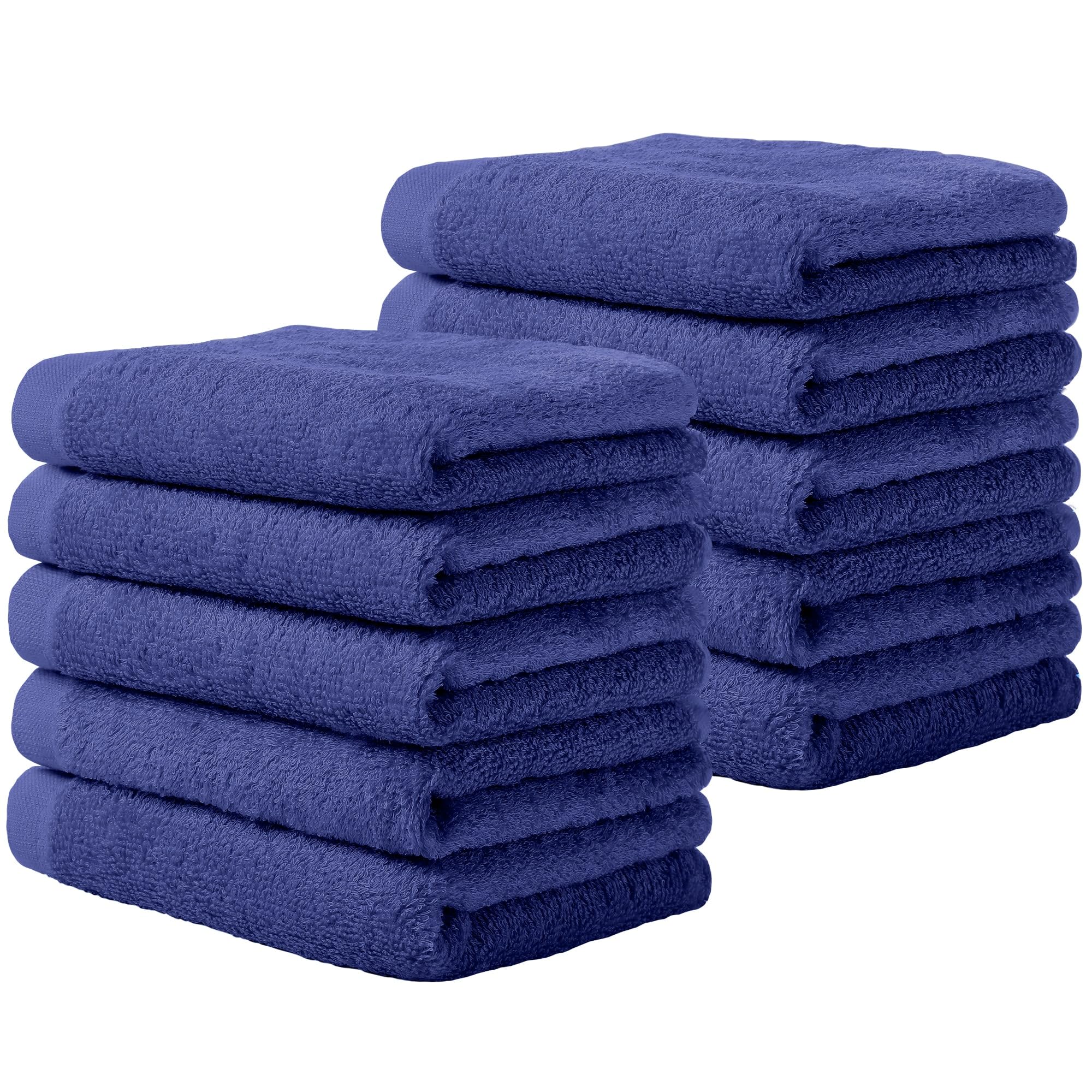 Yoofoss Luxury Washcloths Towel Set 10 Pack Baby Wash Cloth For Bathroom-Hotel-Spa-Kitchen Multi-Purpose Fingertip Towels & Face