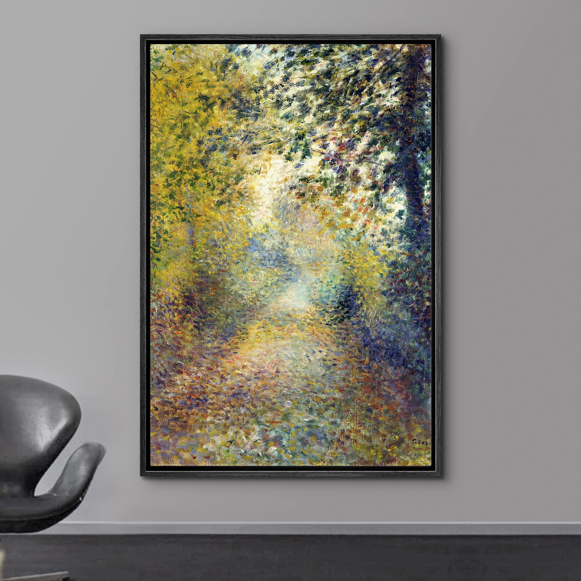 Wall26 Framed Canvas Print Wall Art The Wood By Pierre Renoir People Historic Illustrations Fine Art Traditional Scenic Colorful