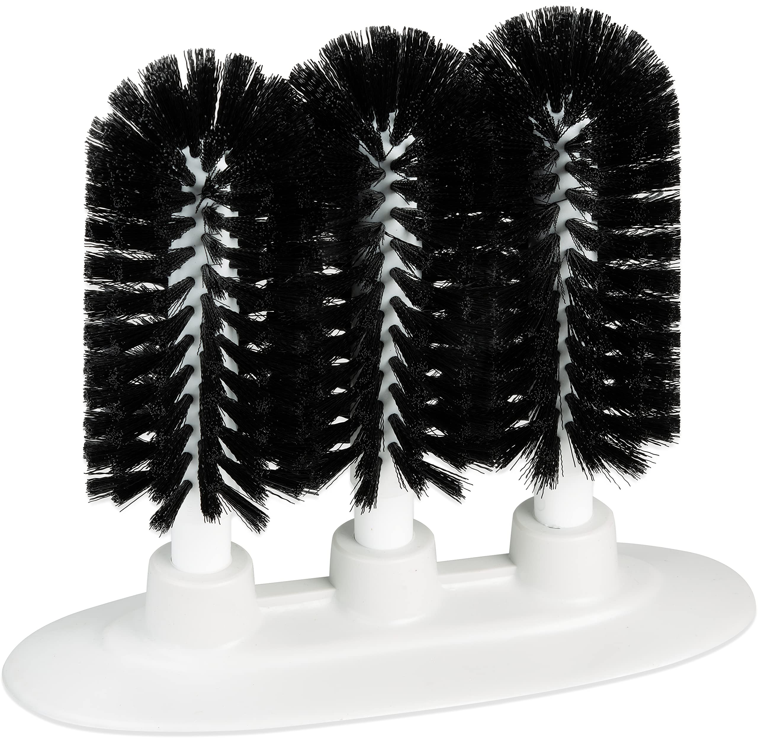 Sparta 4046103 Plastic Glass Washer, Scrub Brush With Soft Bristles, 8 Inches, Black