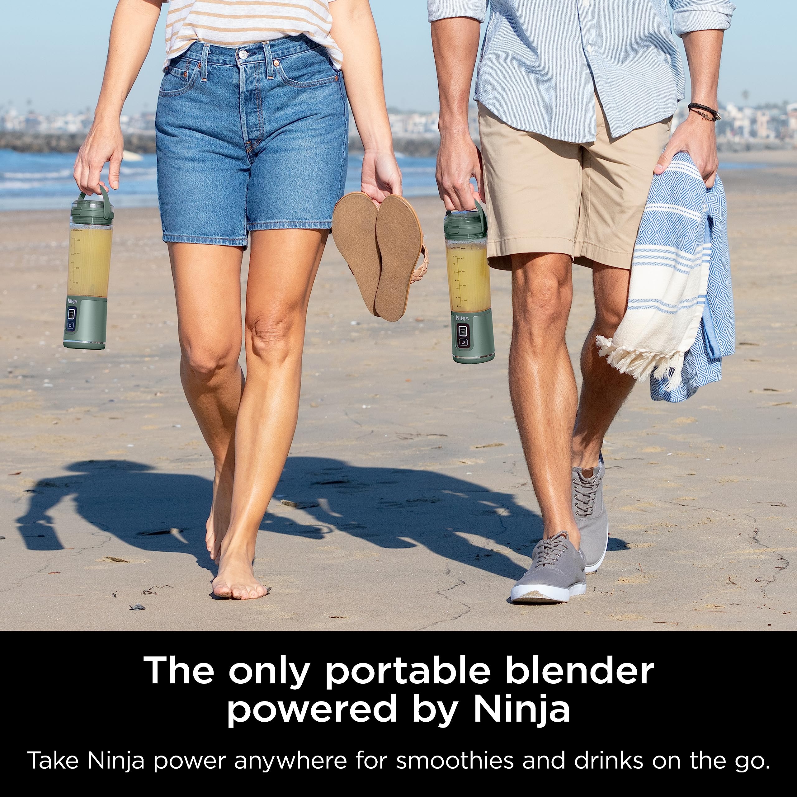 Ninja Bc151Em Blast Portable Blender, Cordless, 18Oz. Vessel, Personal Blender-For Shakes & Smoothies, Bpa Free, Leakproof-Lid &