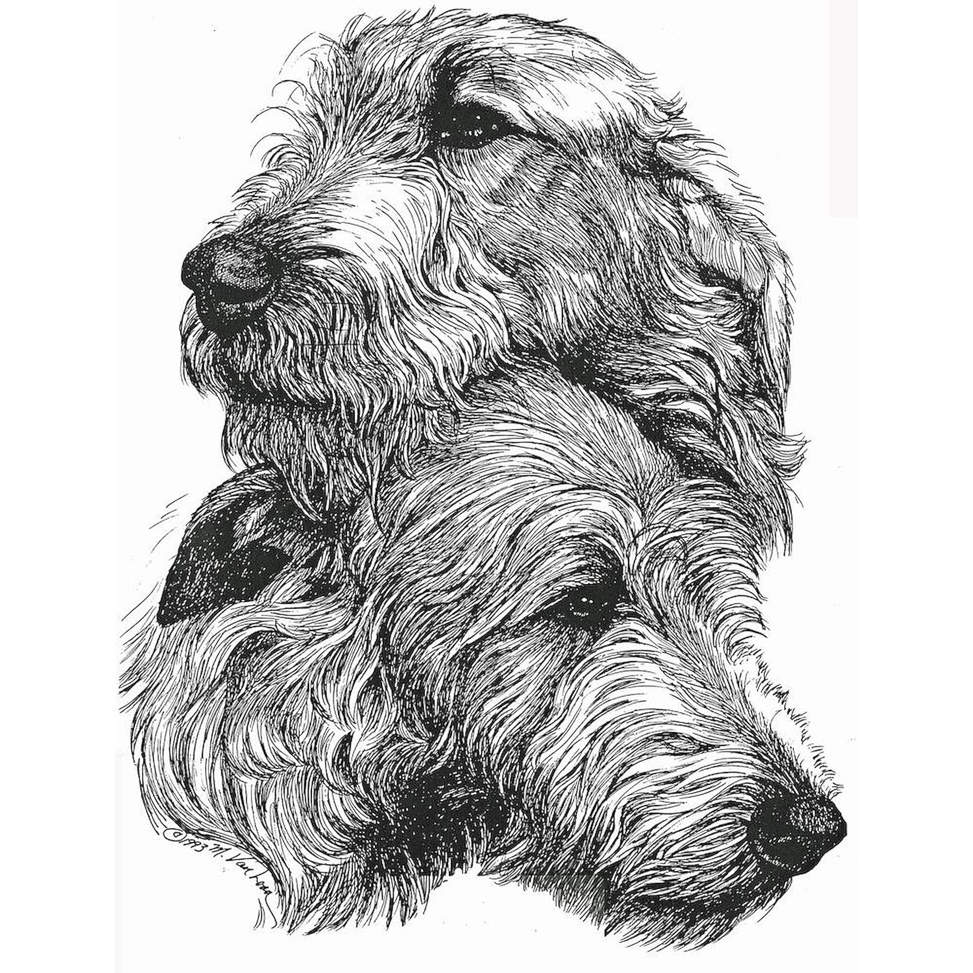 CafePress Irish Wolfhound Pair 11 oz (325 ml) Ceramic Coffee Mug