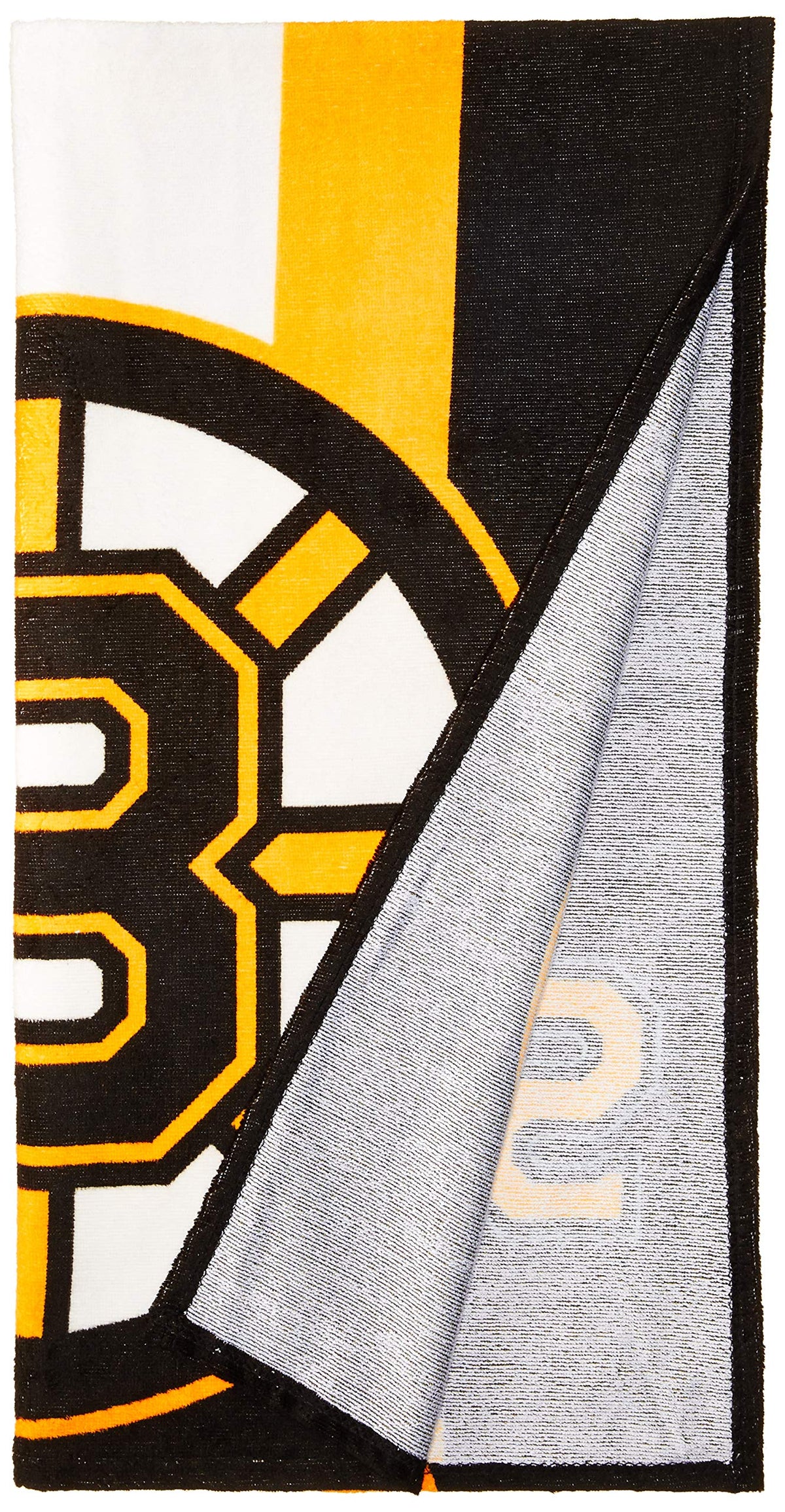 Northwest Nhl Boston Bruins Beach Towel, 30'' X 60'', Zone Read