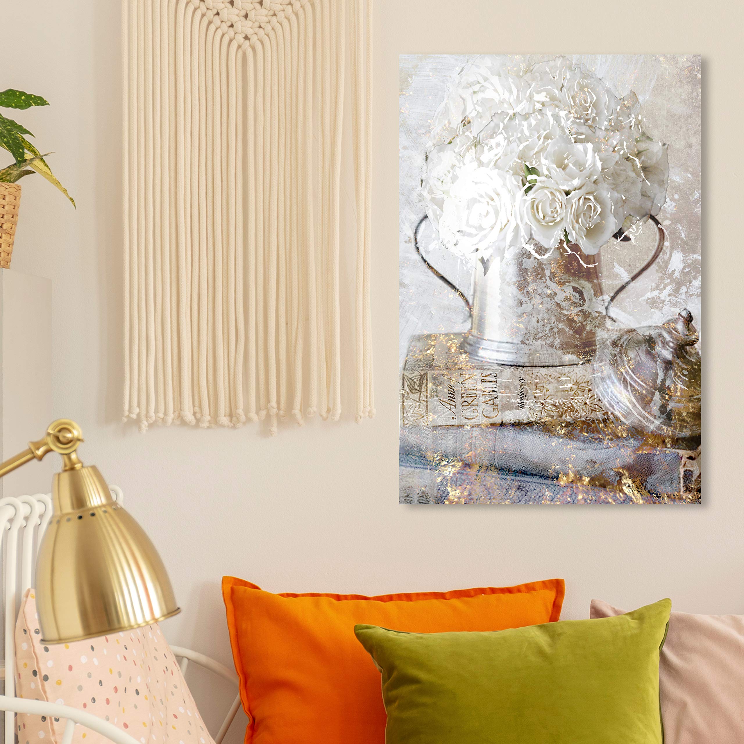 Oliver Gal Romantic Roses Canvas Print Wall Art For Living Room, Bedroom, And Bathroom, 16'' X 24'', Gallery Wrapped