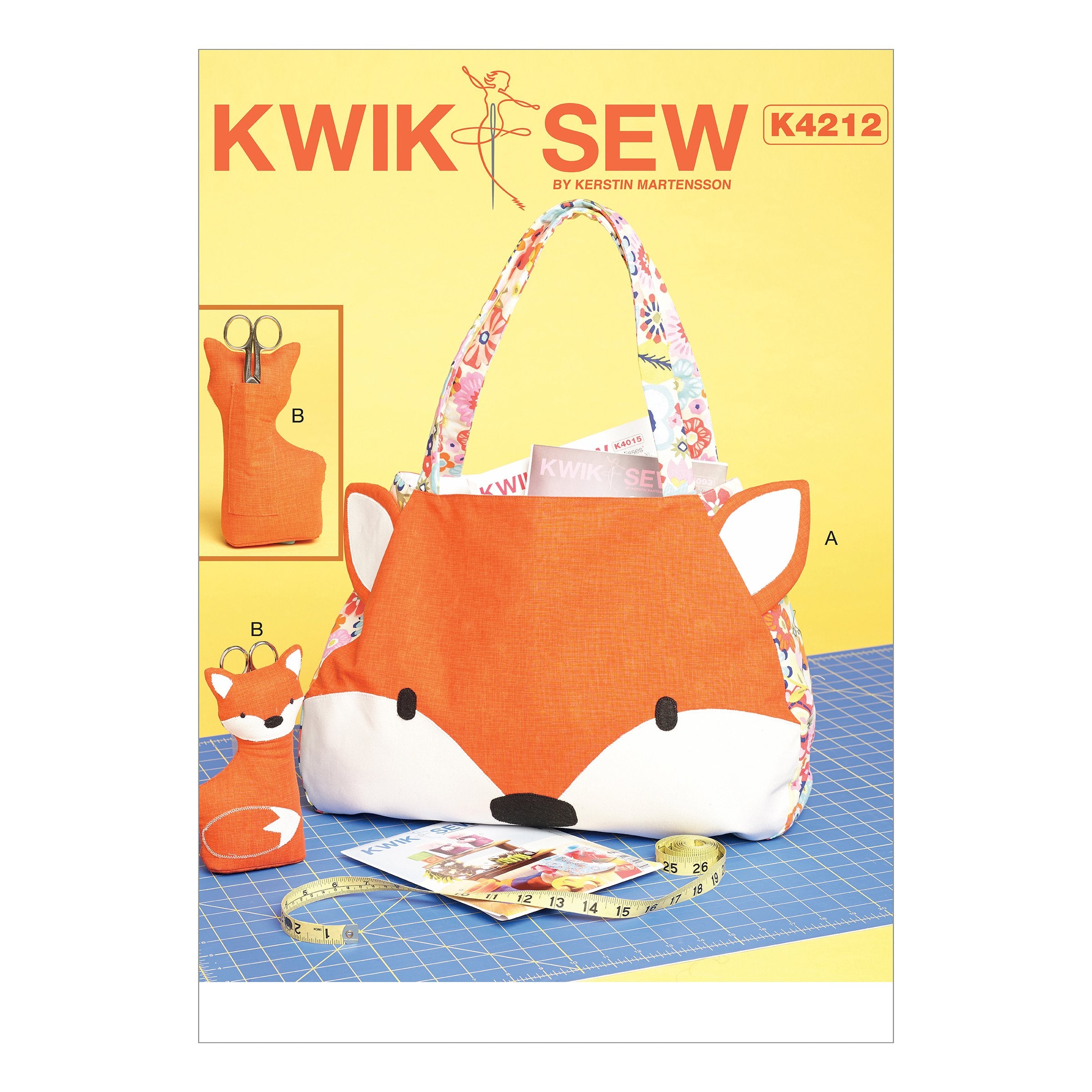 Mccall'S Kwik Tote Bag And Scissor Holder Front Sewing Pattern, One Size