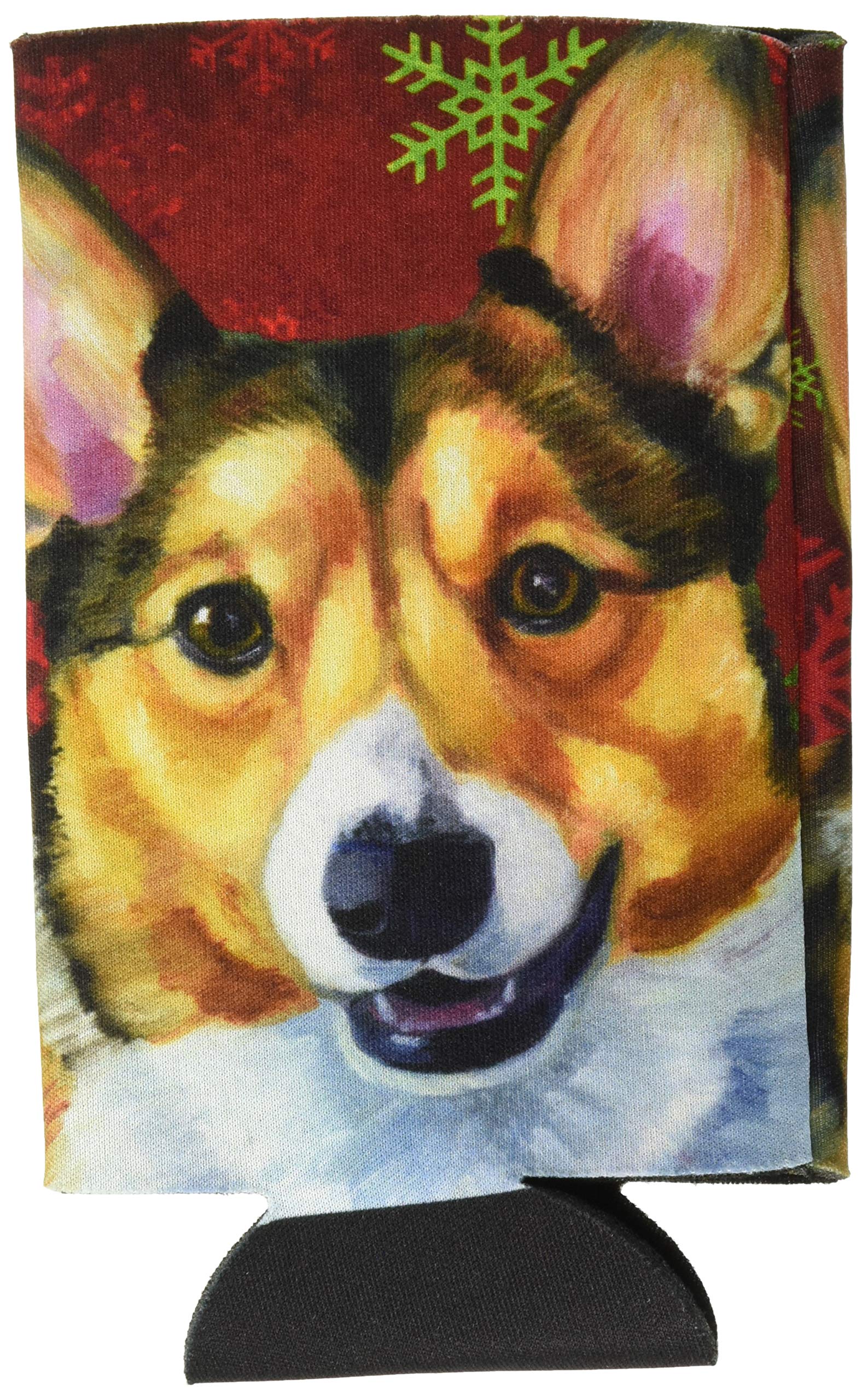 Corgi Red Snowflakes Holiday Christmas Tall Boy Beverage Insulator Hugger LH9581TBC