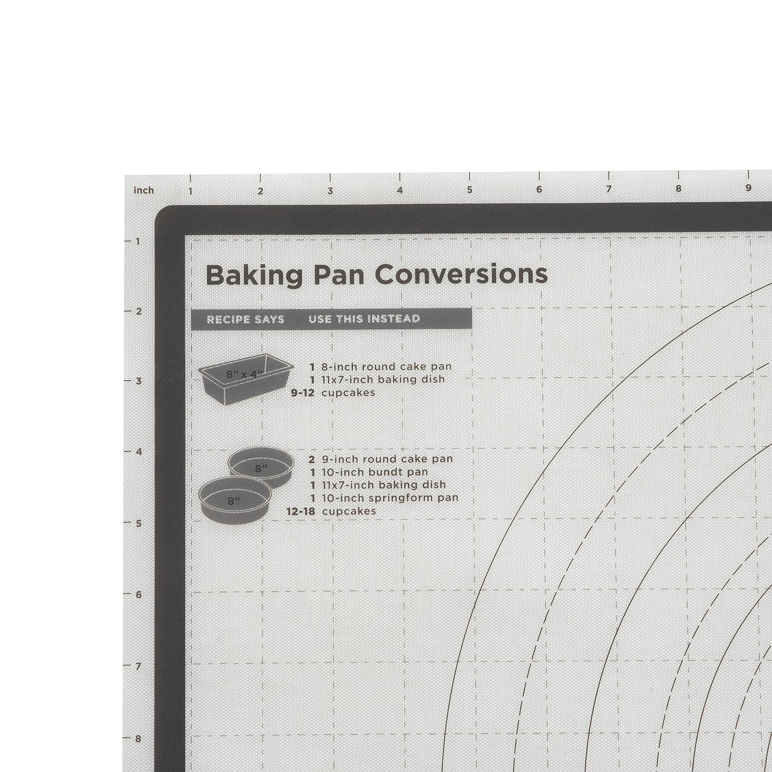 Tovolo Truebake Sil Pastry Mat W/ Reference Marks For Baking, Food And Meal Prep, Cooking And More 25'' X 18''