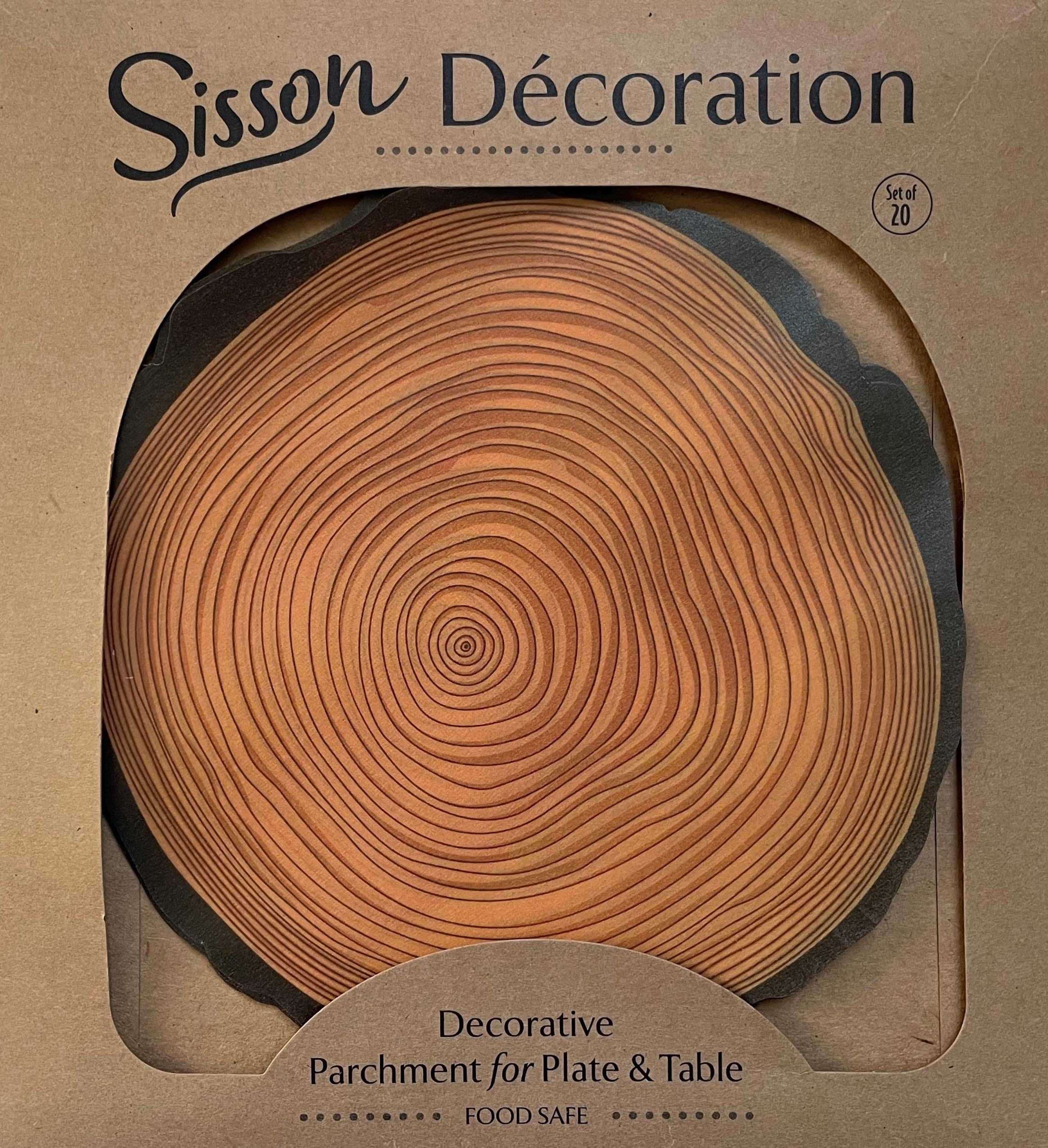 Parchment Paper Leaves For Cheese & Charcuterie Boards - Sisson Distribution Leaves (Pack Of 20) (Log Slice)