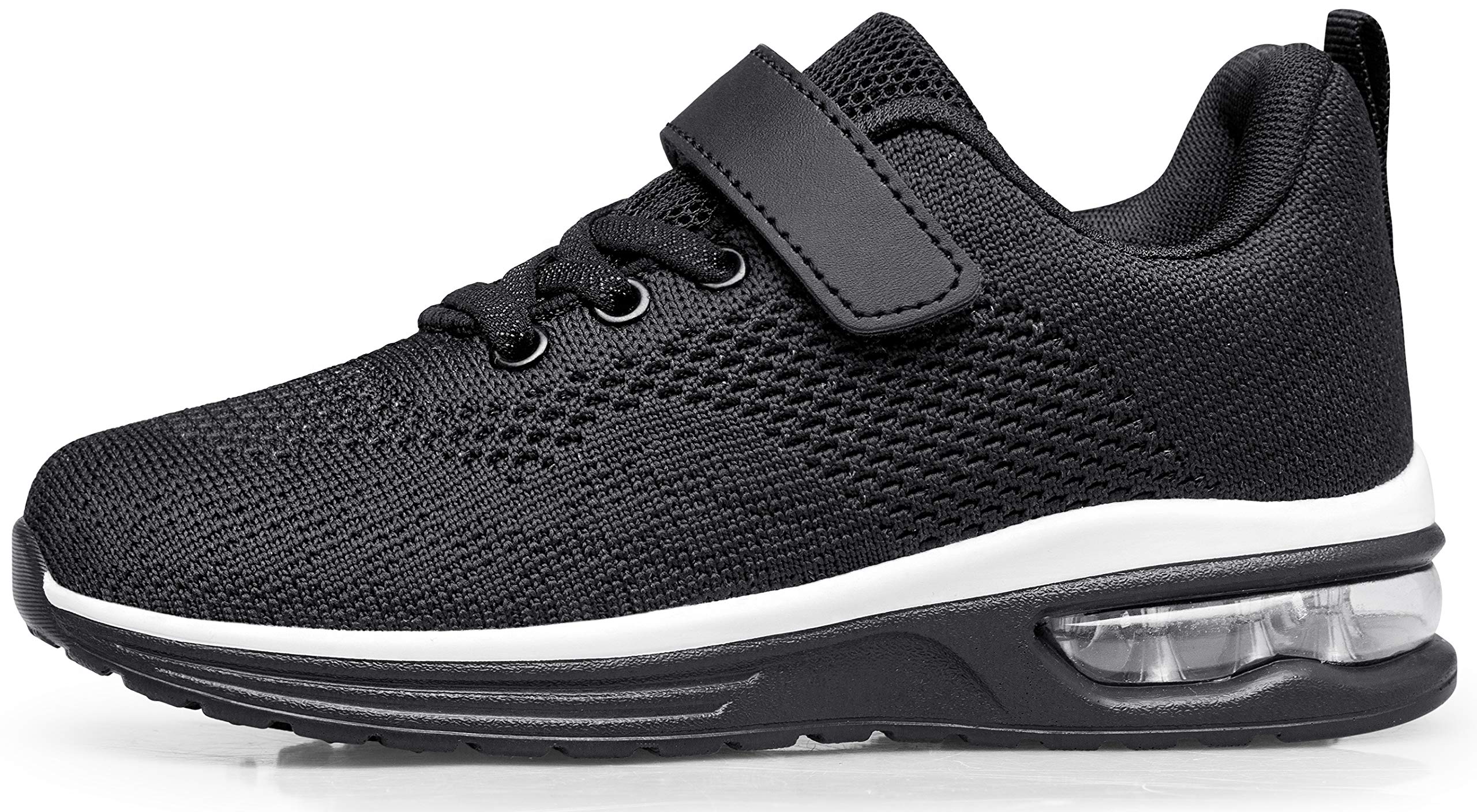 Anlarach Kids Toddler Shoes Boys Girls Athletic Running Shoes Air Cushion Sneakers For Little Kid 1 Black