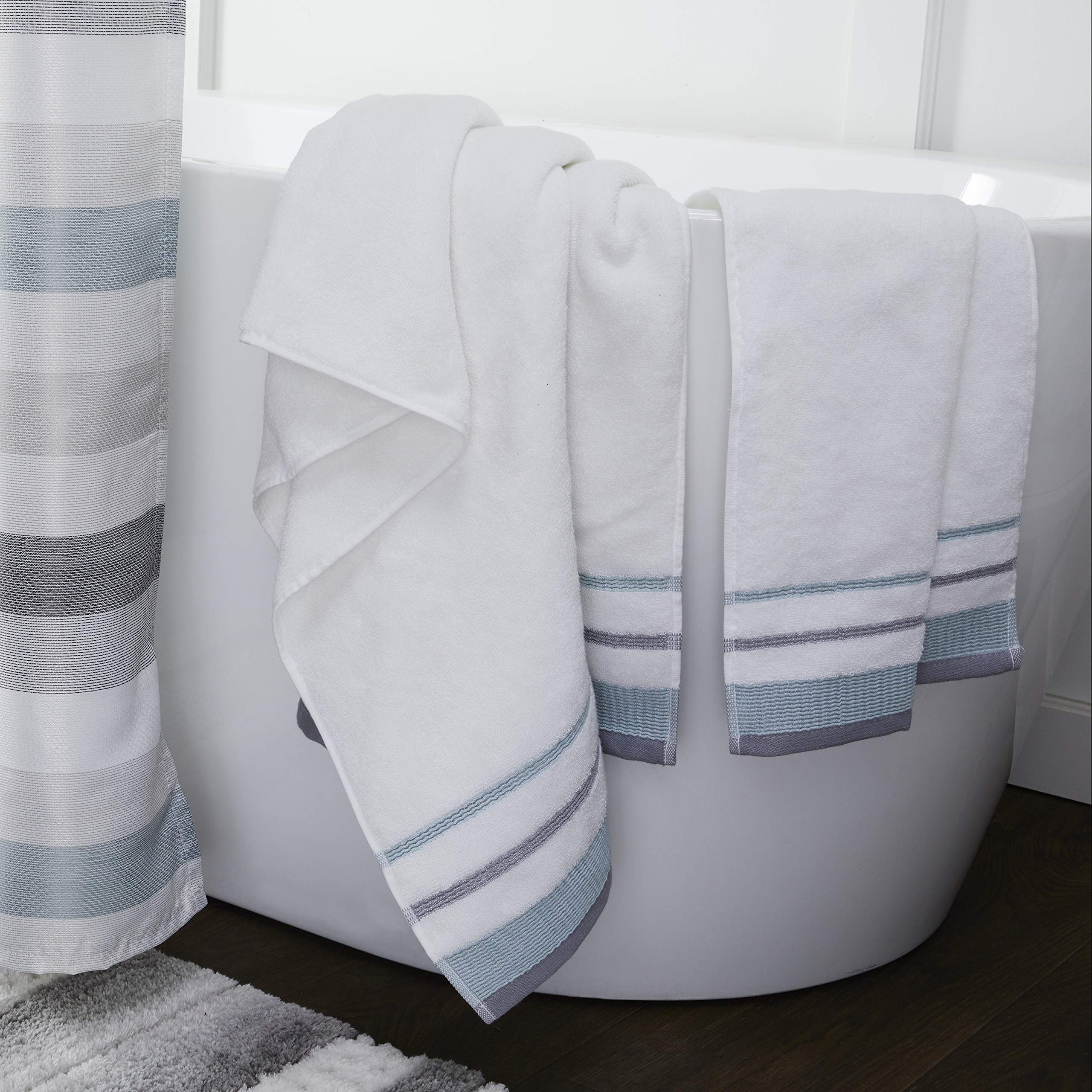 Skl Home By Saturday Knight Ltd. Go Round Bath Towel, White