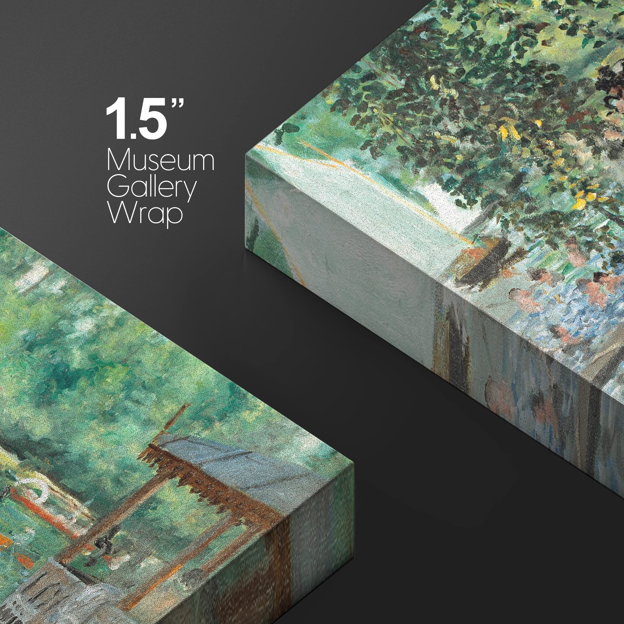 Wall26 - La Grenouillere By Pierre-Auguste Renoir - Canvas Print Wall Art Famous Oil Painting Reproduction - 24'' X 36''