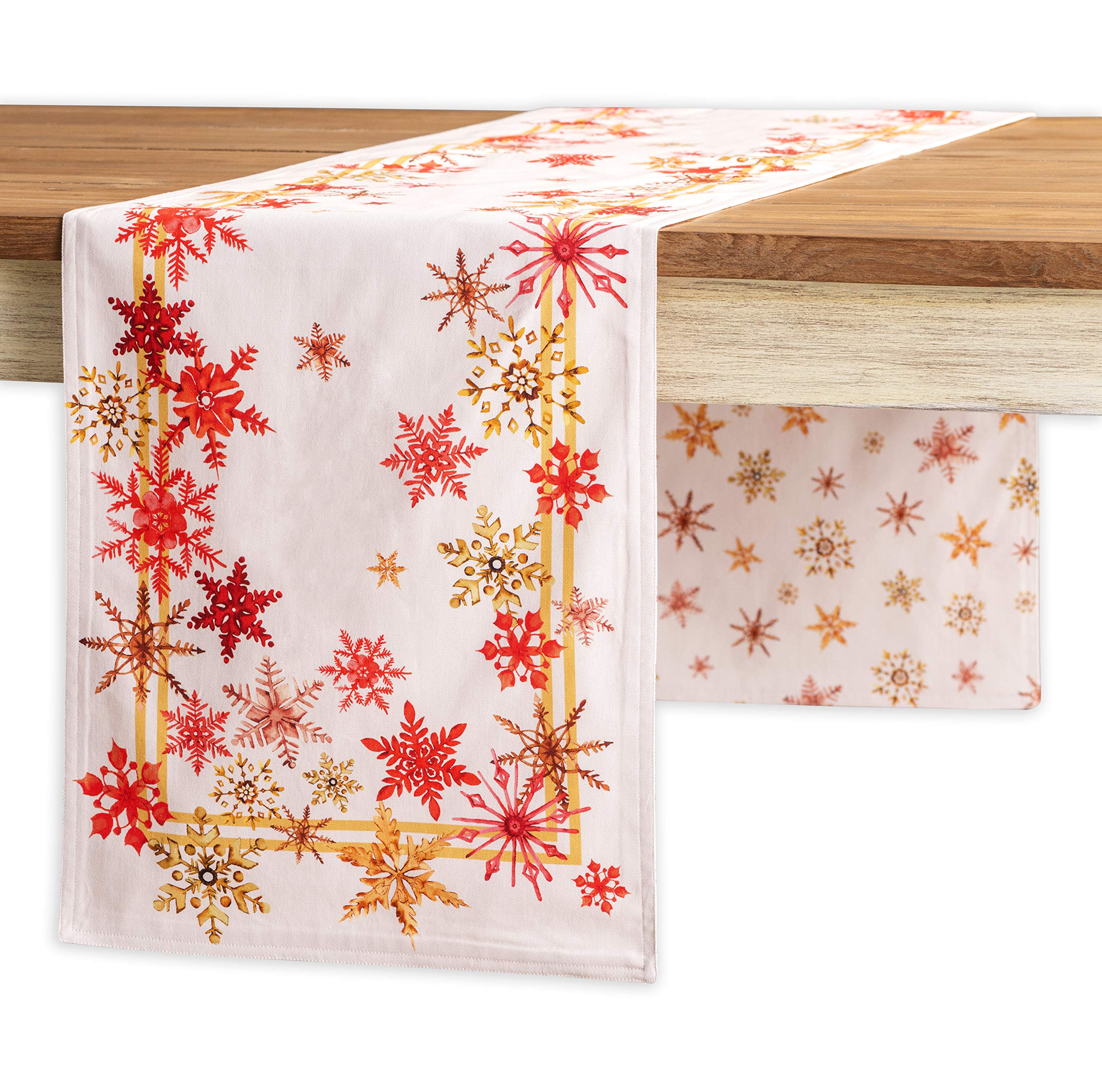 Maison D' Hermine Tablerunner 100% Cotton Table Runner Decorative Table Covers, Dining, Home, Wedding, Buffet, Crystal Star (Dou