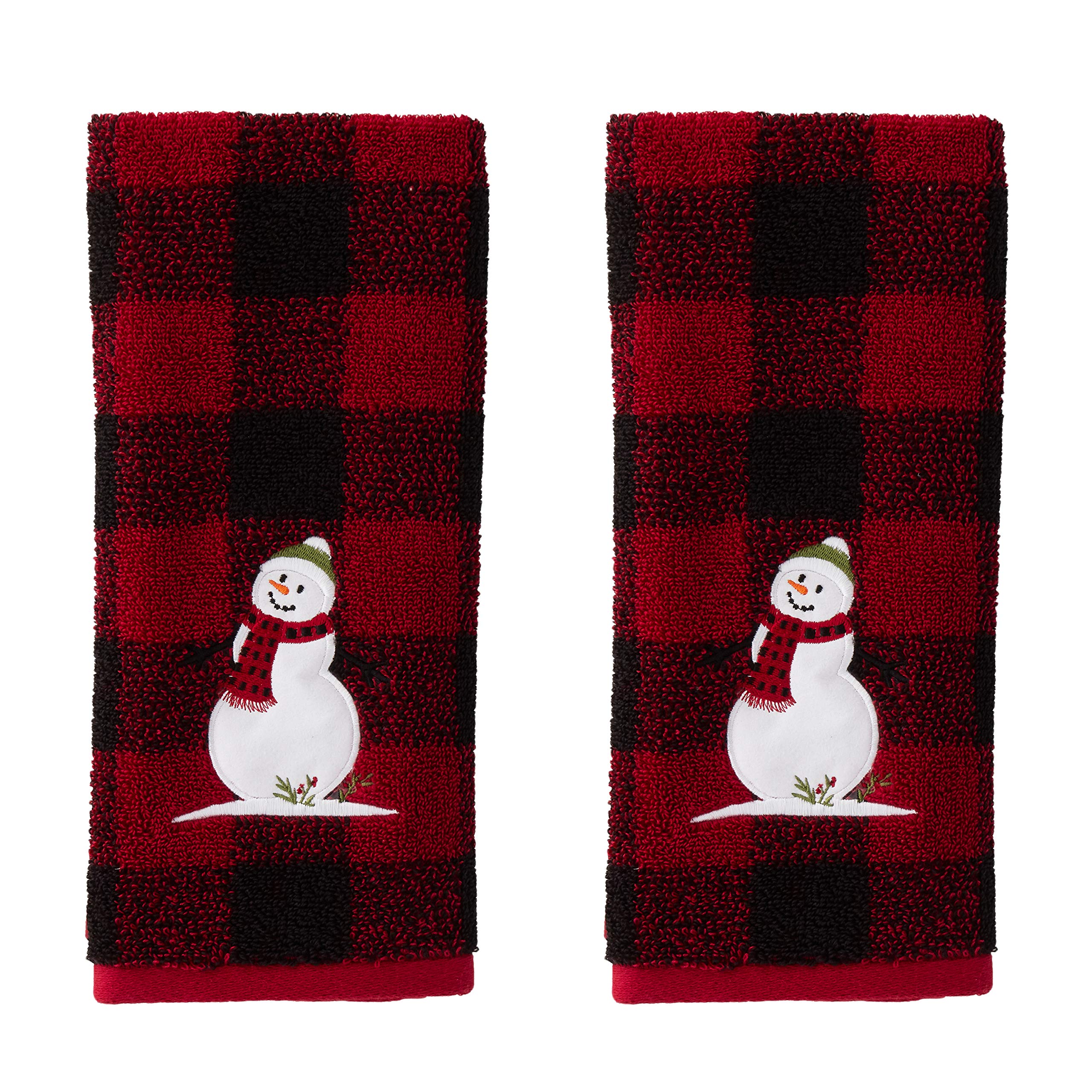 Skl Home Woodland Winter, Hand Towel Set, Red