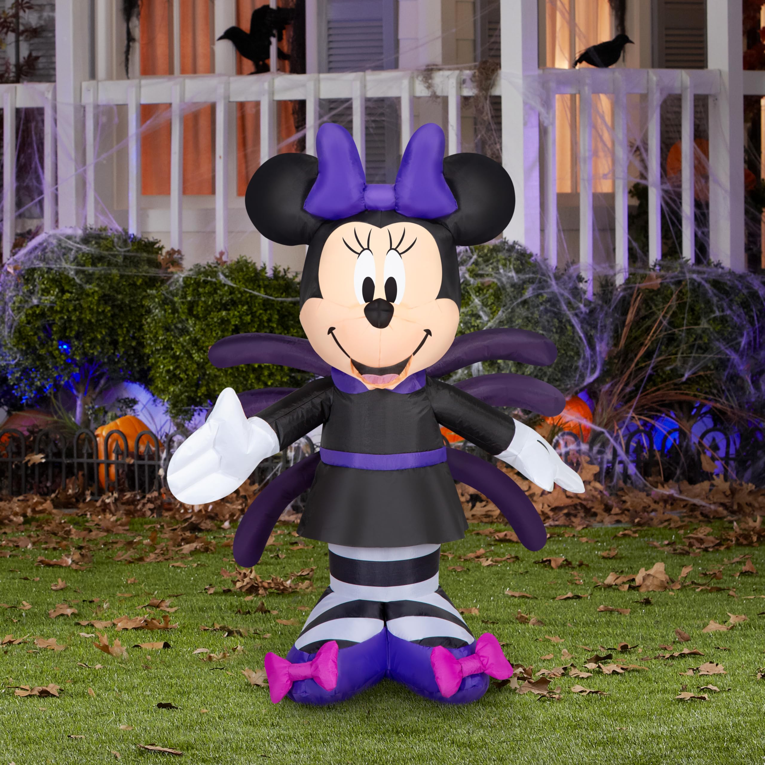 Gemmy Airblown Inflatable Monster Minnie Disney, 3.5 ft Tall, Multicolored