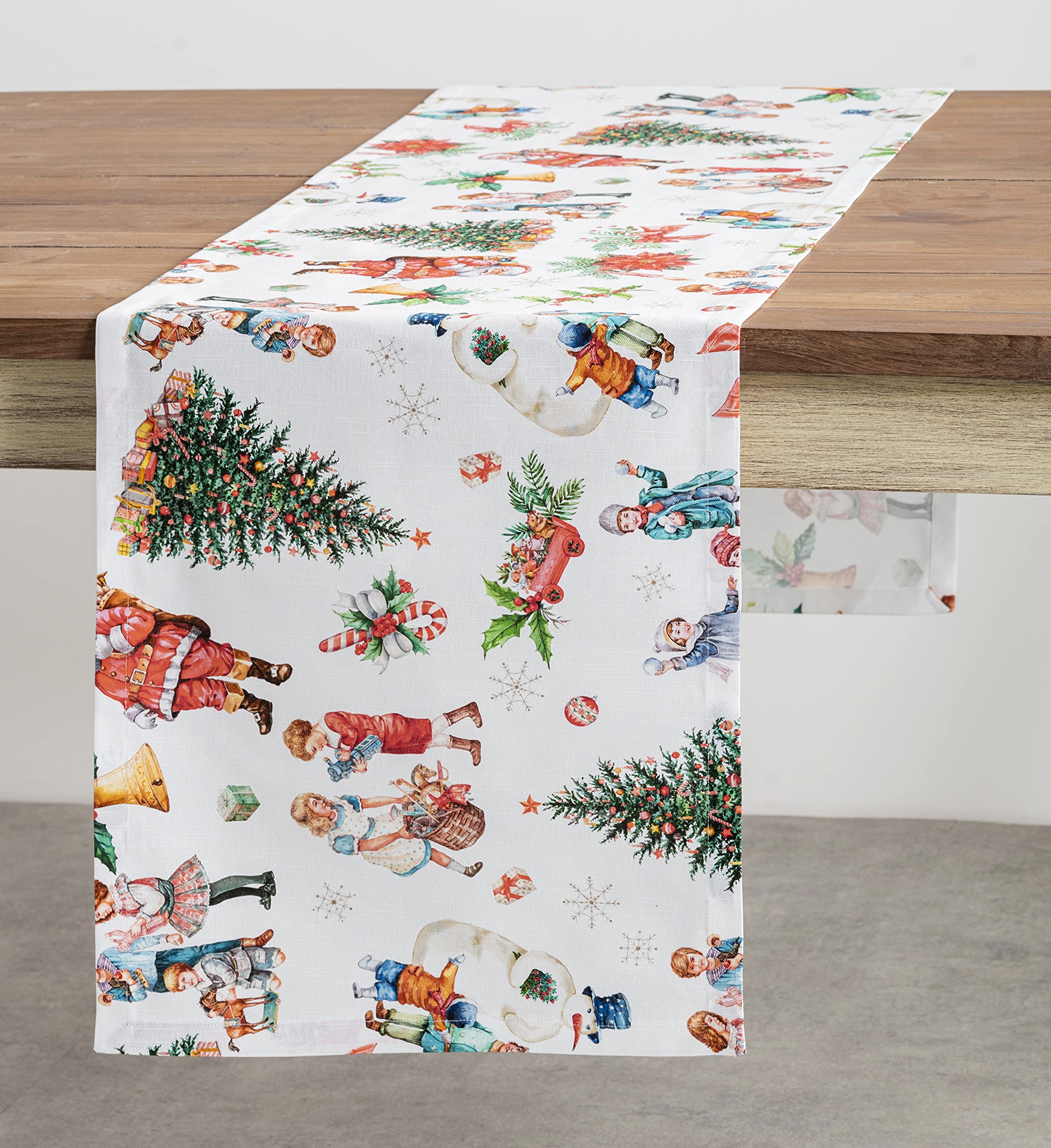 Maison D' Hermine Table Runners 100% Cotton 14.50Inch X 72Inch Tablerunner, Decorative Table Runner, Dining, Buffet Party & Camp
