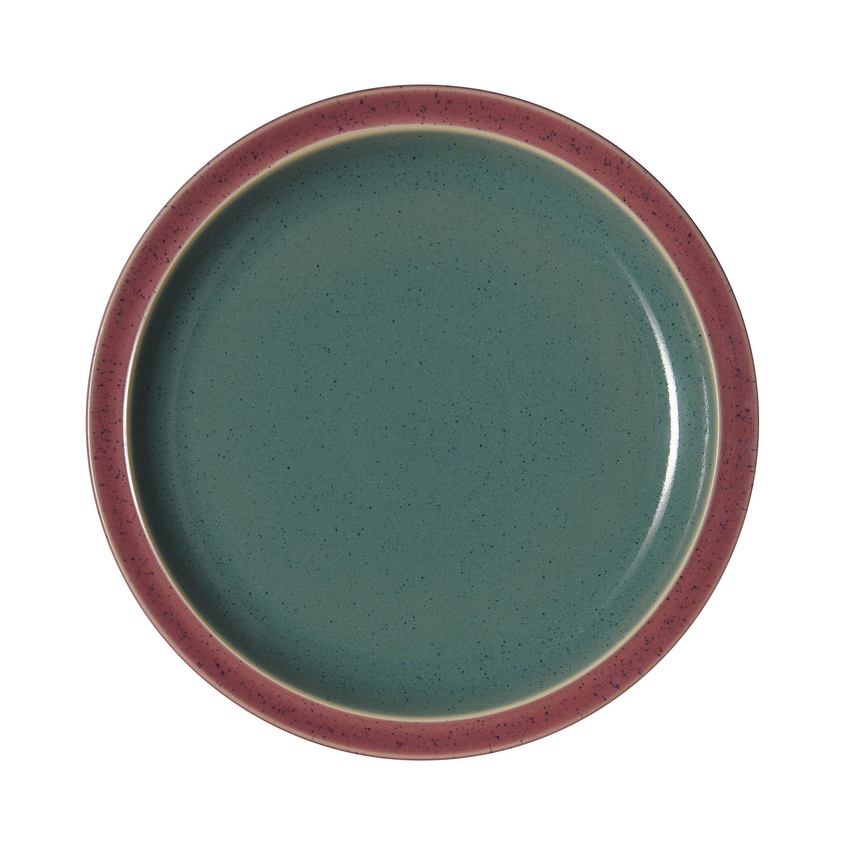 Denby Hrl-003Rg Harlequin Dinner Plate, Red/Green