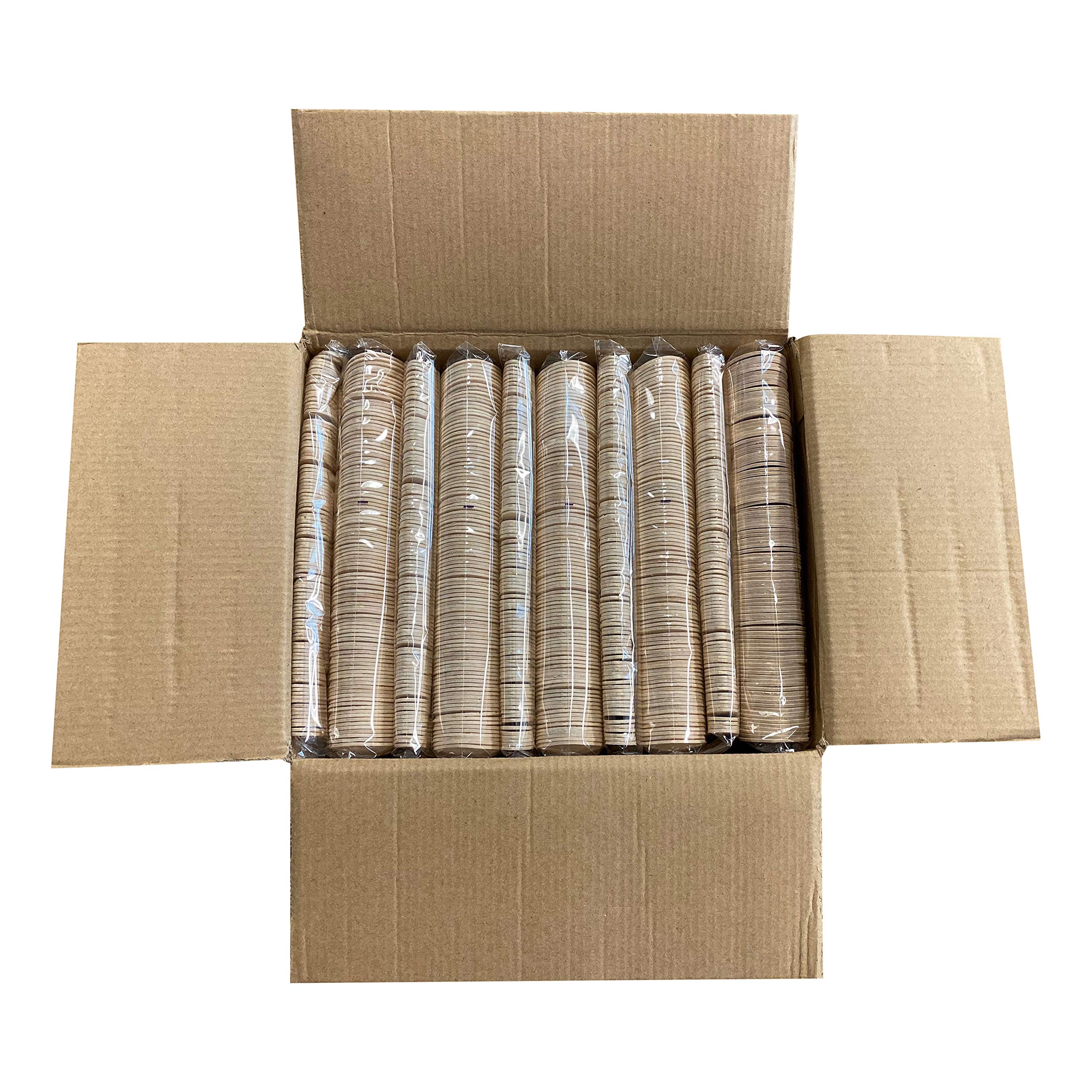 KingSeal Disposable Birch Wood Cutlery Spoons  Biodegradable and Earth Friendly  6 Inch Length - 40 Packs of 100 pcs (4000 pcs)