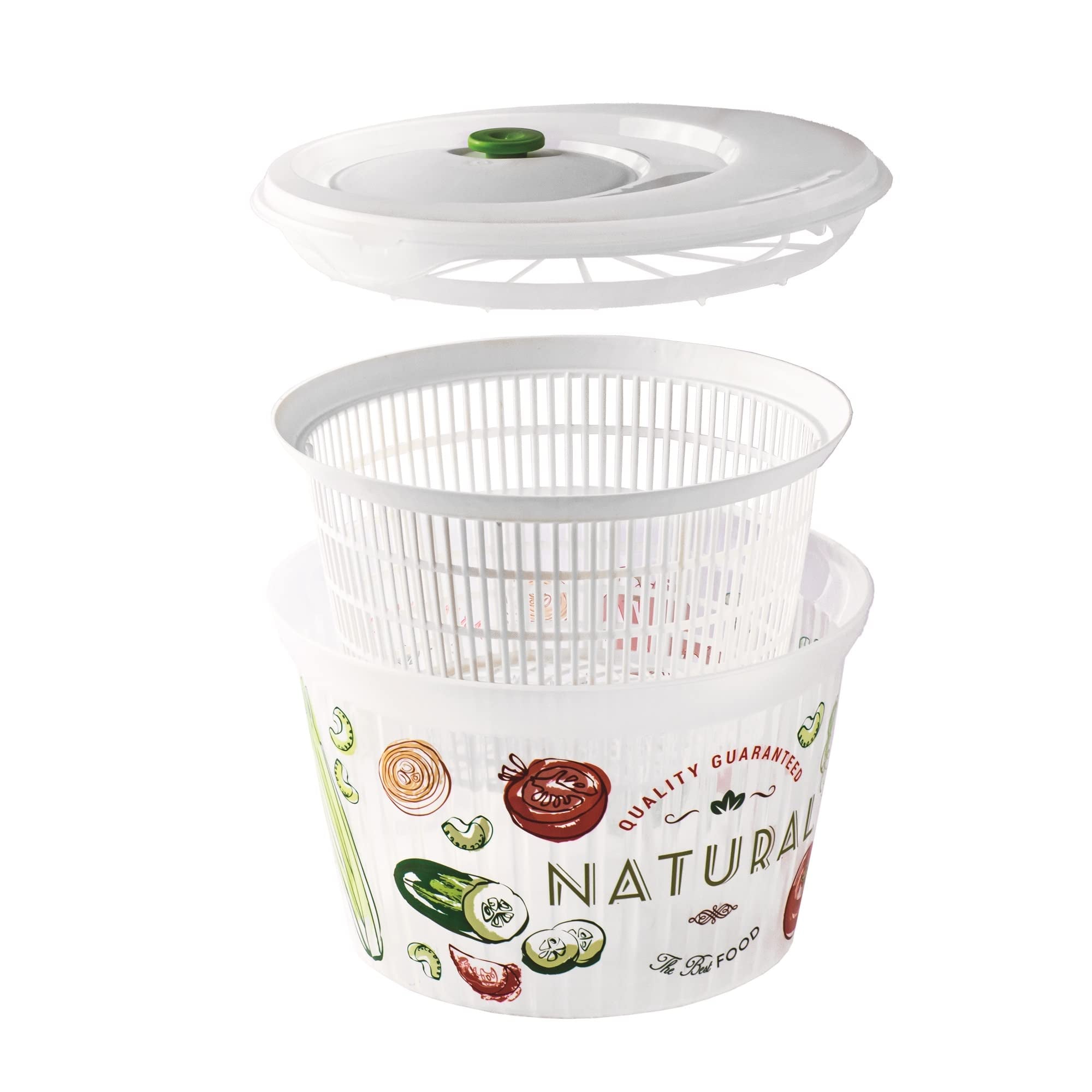 Snips Ulaop Salatschleuder, 4 Lt, Multi-Color