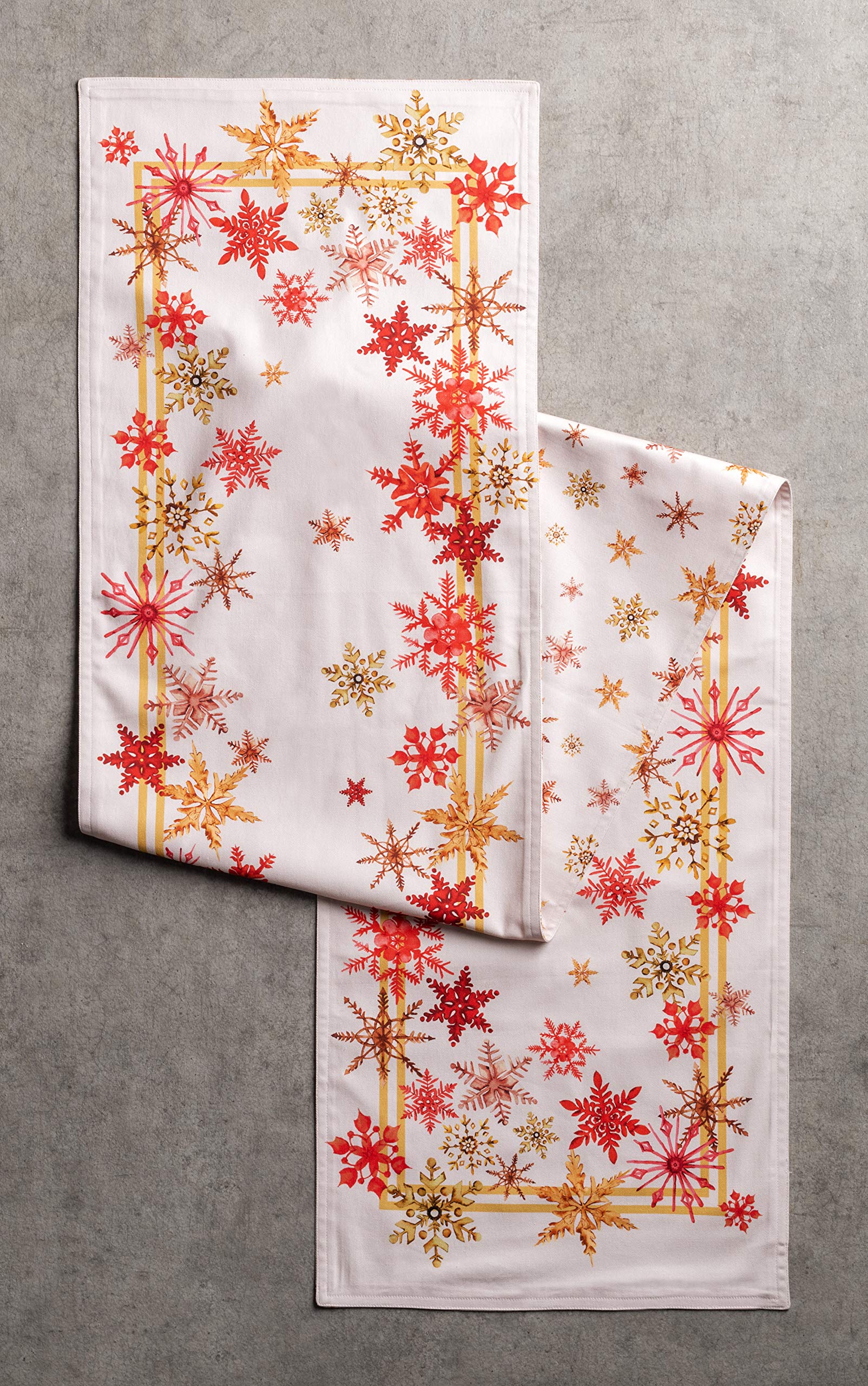 Maison D' Hermine Tablerunner 100% Cotton Table Runner Decorative Table Covers, Dining, Home, Wedding, Buffet, Crystal Star (Dou