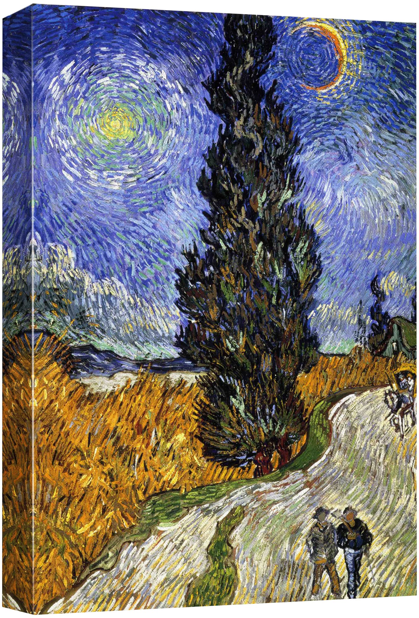 Wall26 Canvas Print Wall Art Thatched Cottages At Cordeville By Artist Vincent Van Gogh Nature Wilderness Illustrations Fine Art