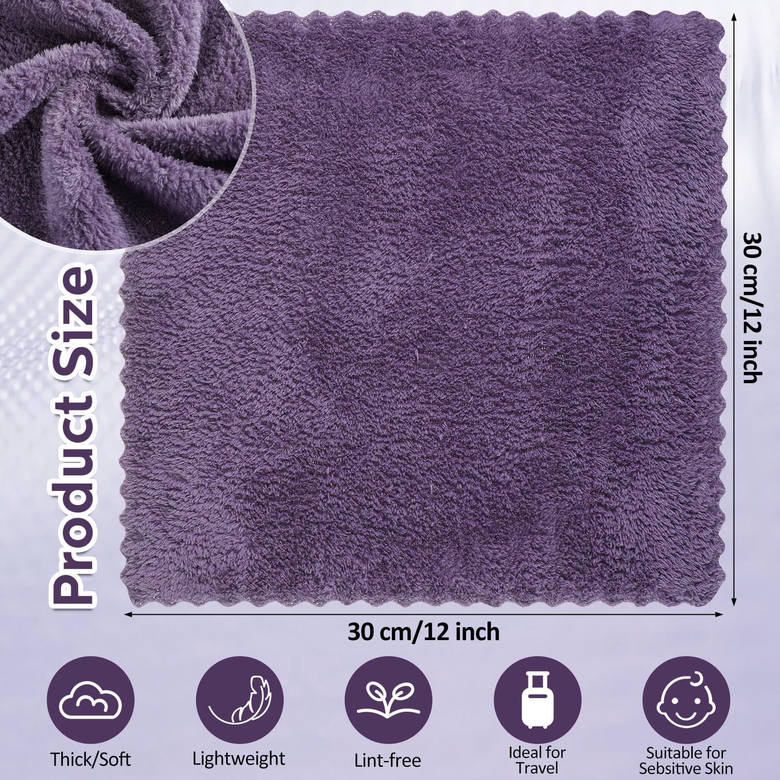 Newwiee 100 Pcs Washcloths Bulk Quick Drying Bathroom Wash Clothes 12 X 12 Inch Face Towels Microfiber Soft Hand Towel For Your
