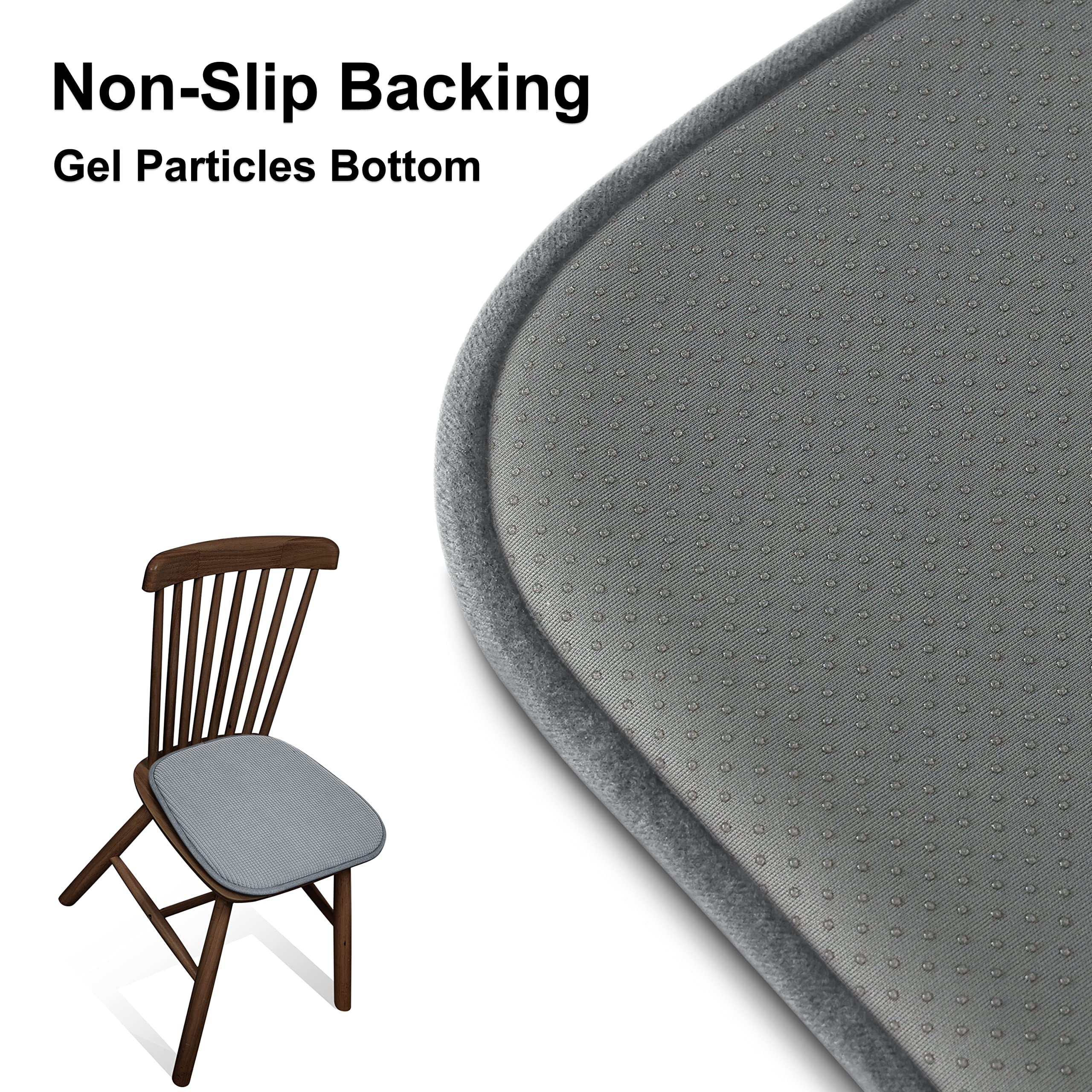 Shinnwa Dining Chair Cushions For Indoor Room Kitchen Metal Chairs Non Slip Seat Cushion Pads With U-Shaped Foam Pad And Plaid V