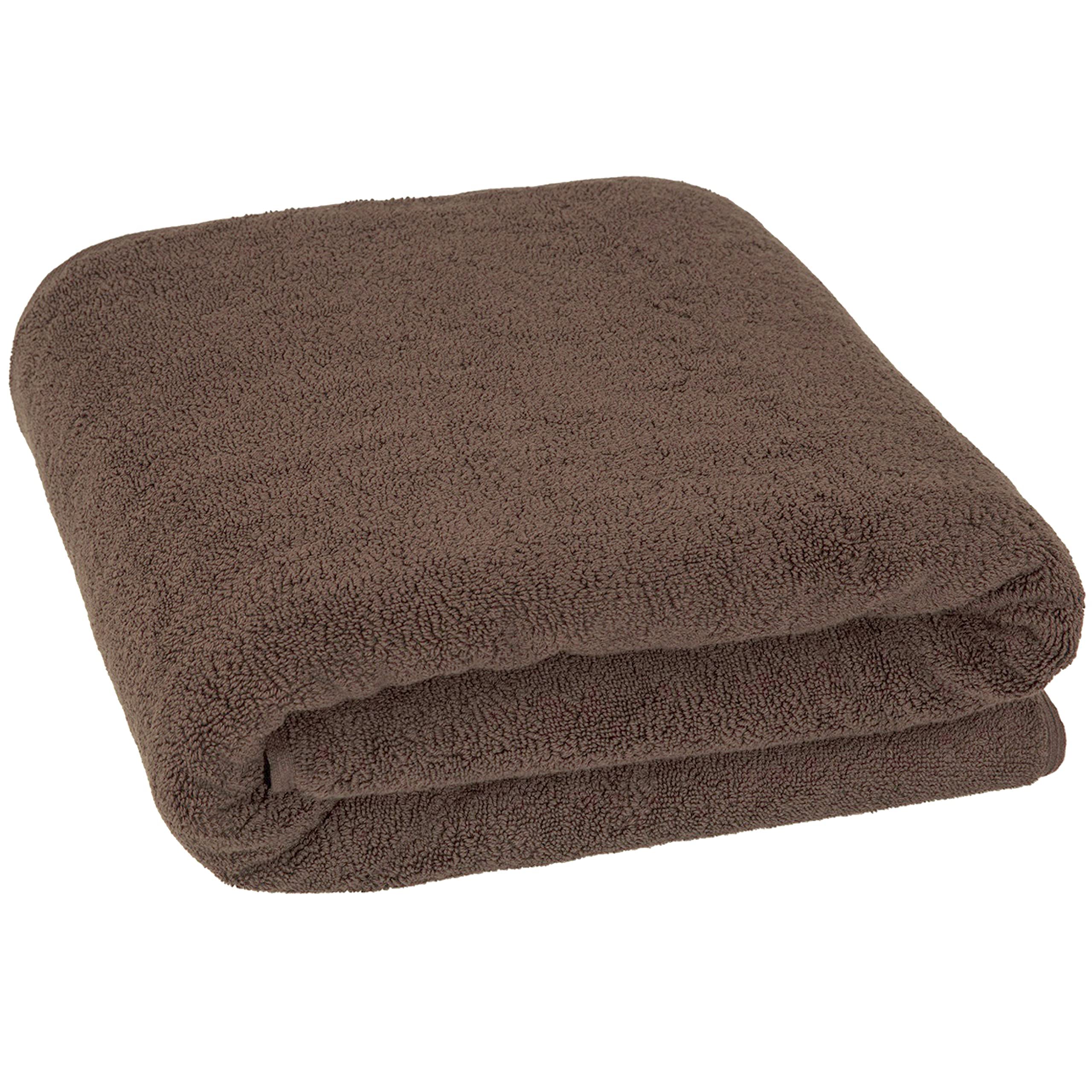 Cotton Paradise Oversized Bath Sheet  100% Cotton 40x80 Clearance Bath Towel Sheet  Jumbo Large Bath Towel for Bathroom  Brown Bath Sheet