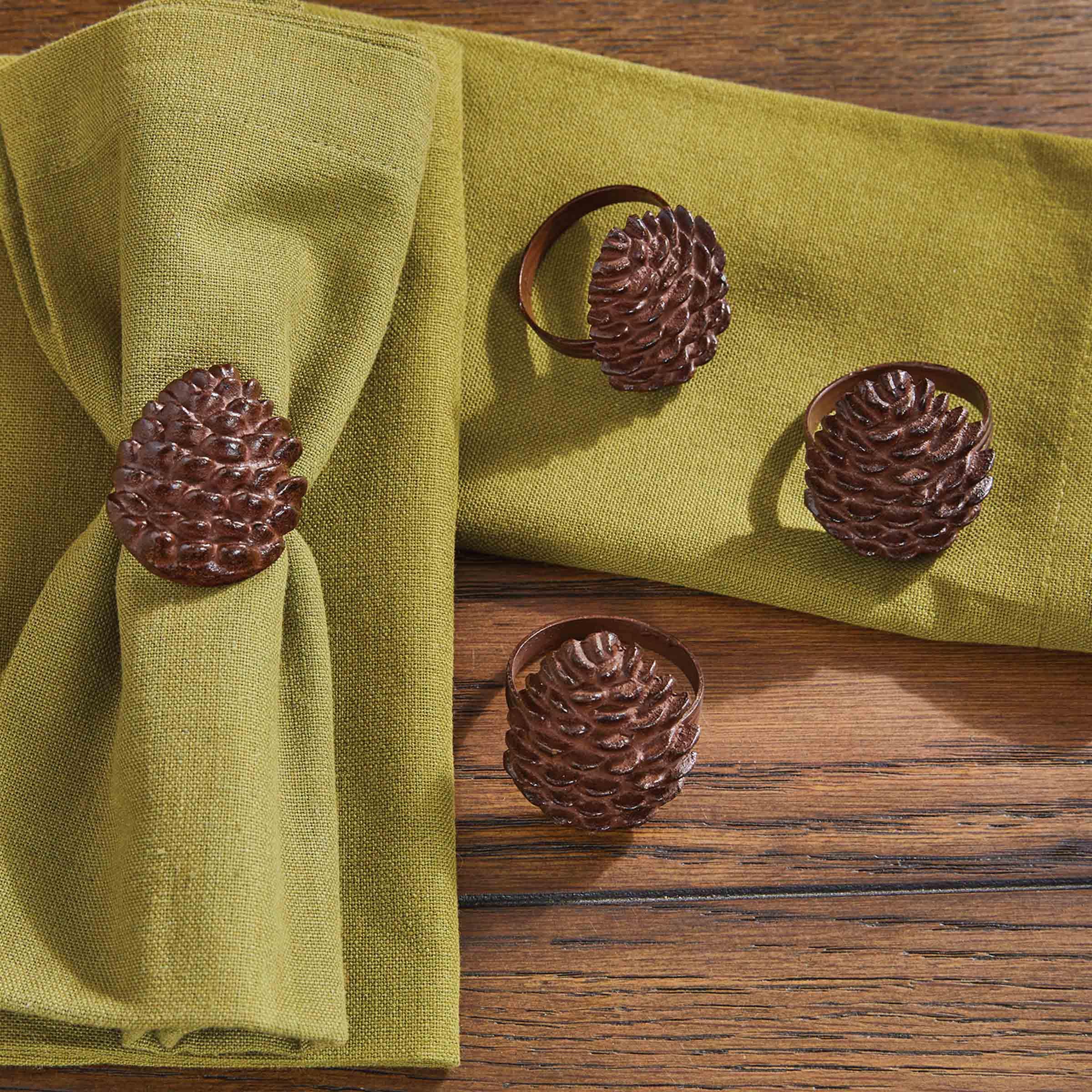 Park Designs Pine Lodge Napkin Ring Set Of 4