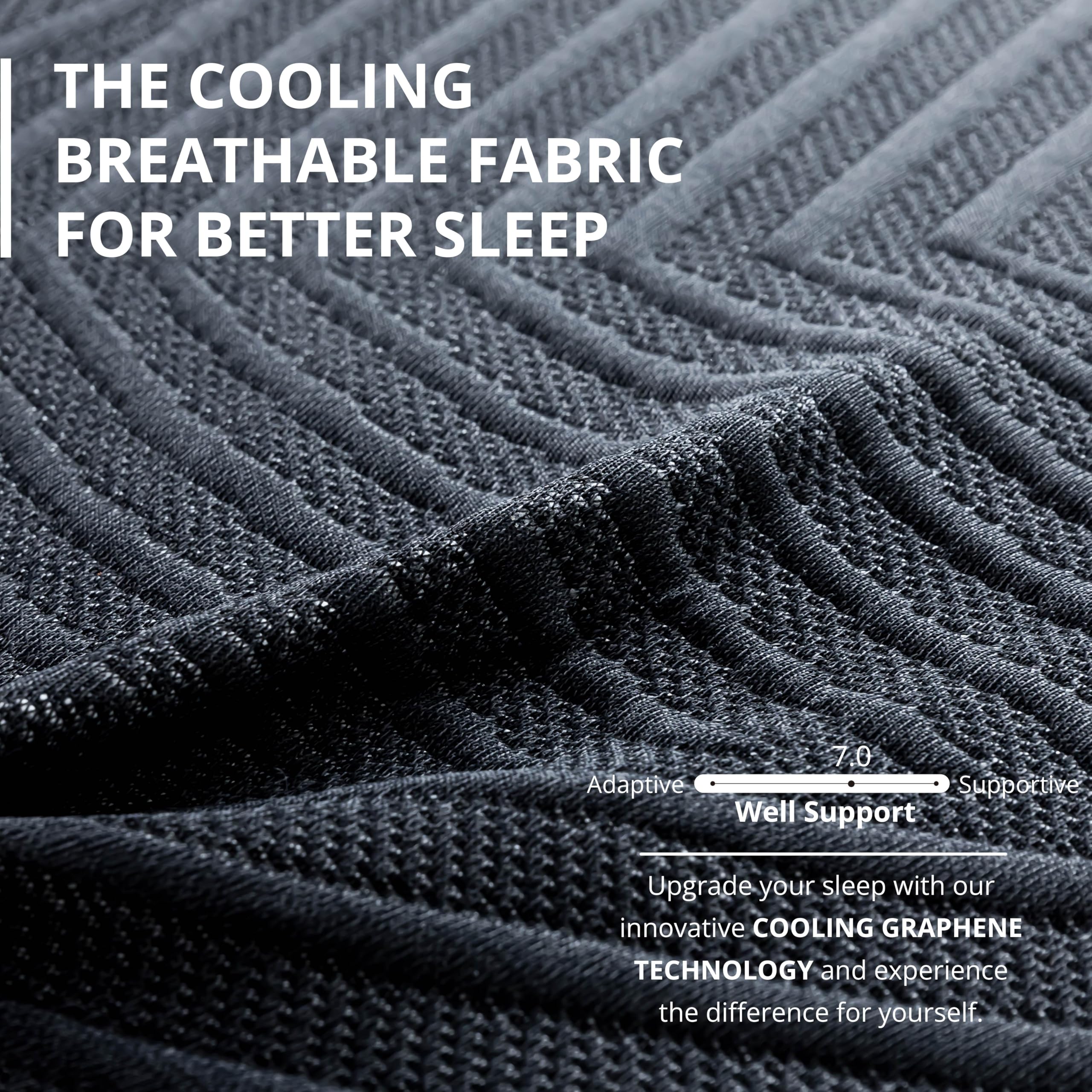 EGOHOME 14 inch Hybrid King Mattress, Memory Foam Pocket Spring Mattress with Cooling Cover, Bed in a Box, CertiPUR-US Certified