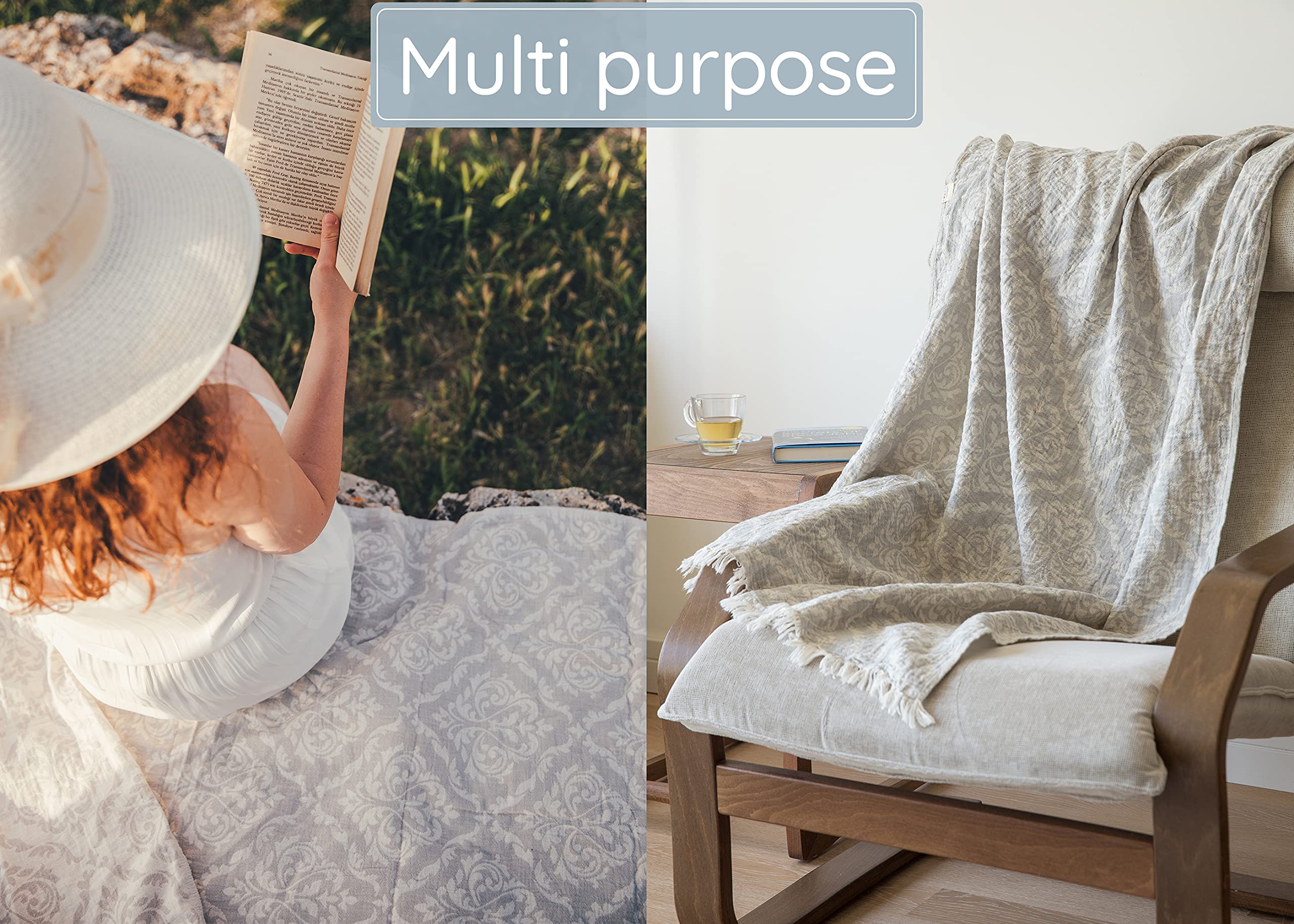 Mebien Touche De La Nature Premium Turkish Beach Towel (35   X67   ) Suitable For Adults And Kids 100% Natural Cotton Quick Dry