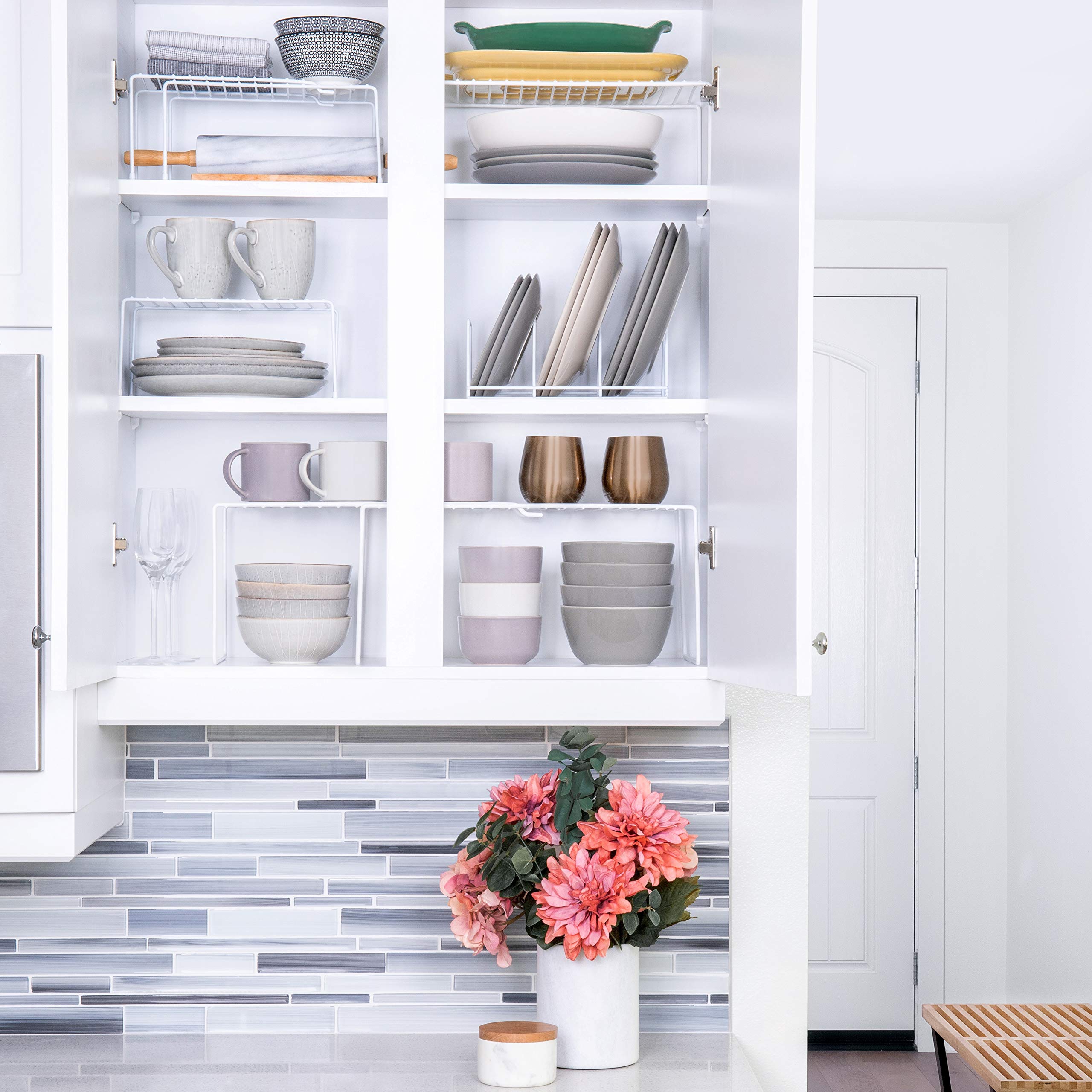 Better Houseware Expandable Shelf Organizer (White) (5.25'' H X 5.25'' W X 11.25''-20'' L)