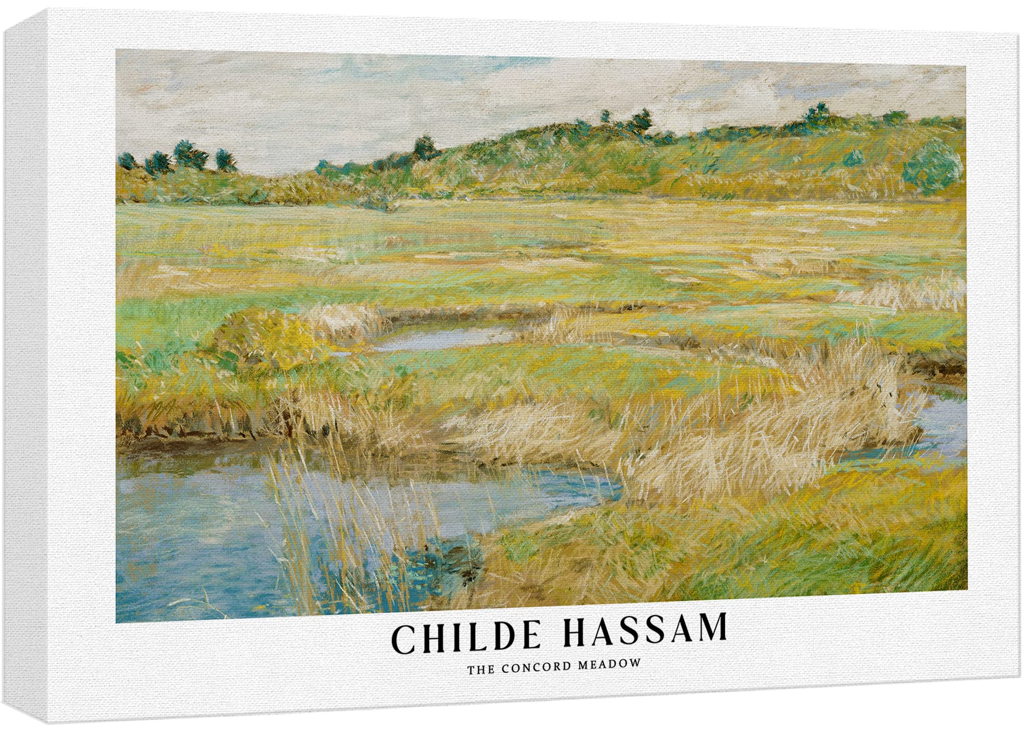 Wall26 Canvas Print Wall Art The Concorde Meadow By Childe Hassam Historic Classical Illustrations Fine Art Decorative Vintage Z