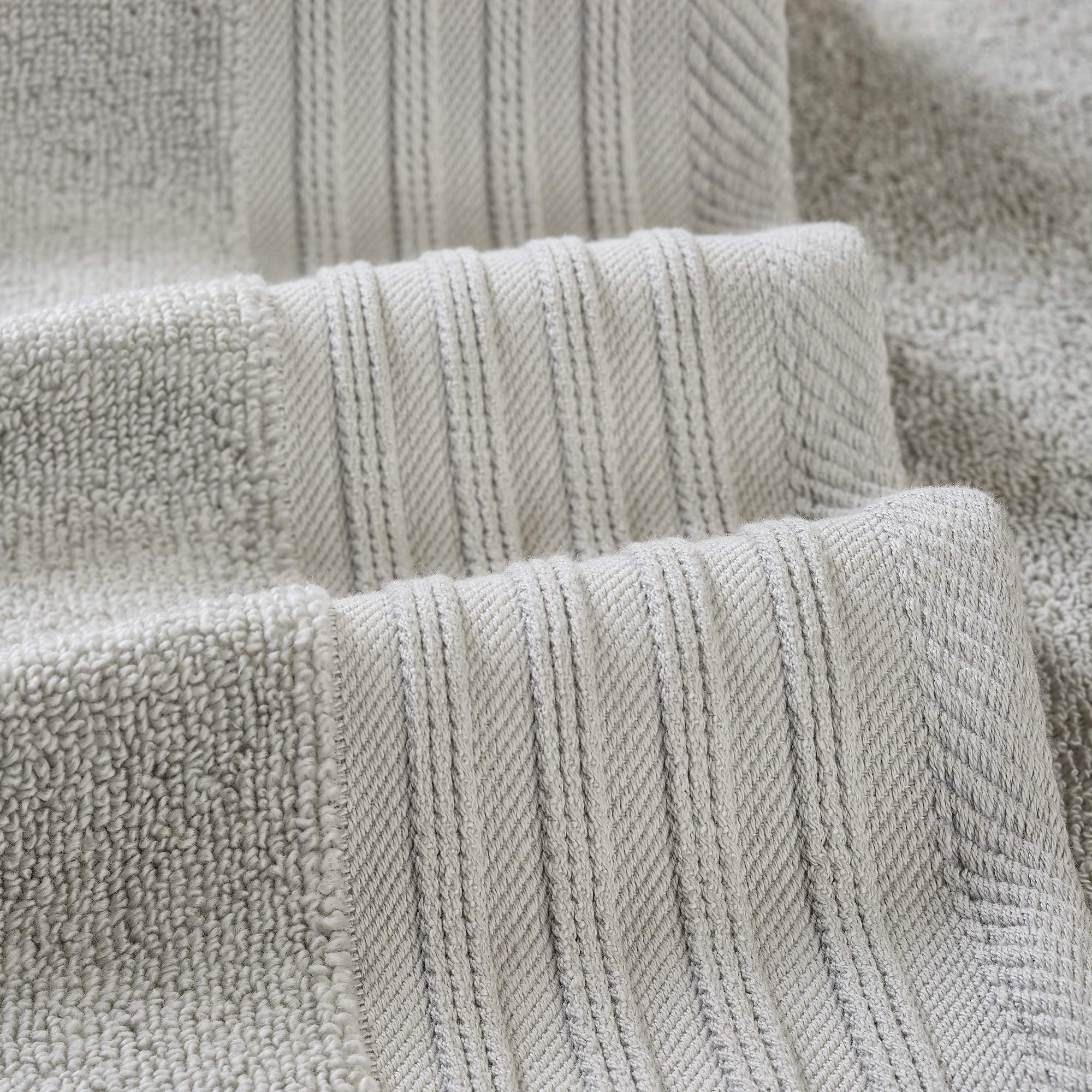 Amrapur Overseas 6-Piece Yarn Dyed Diamond Gate Jacquard Towel Set Blue
