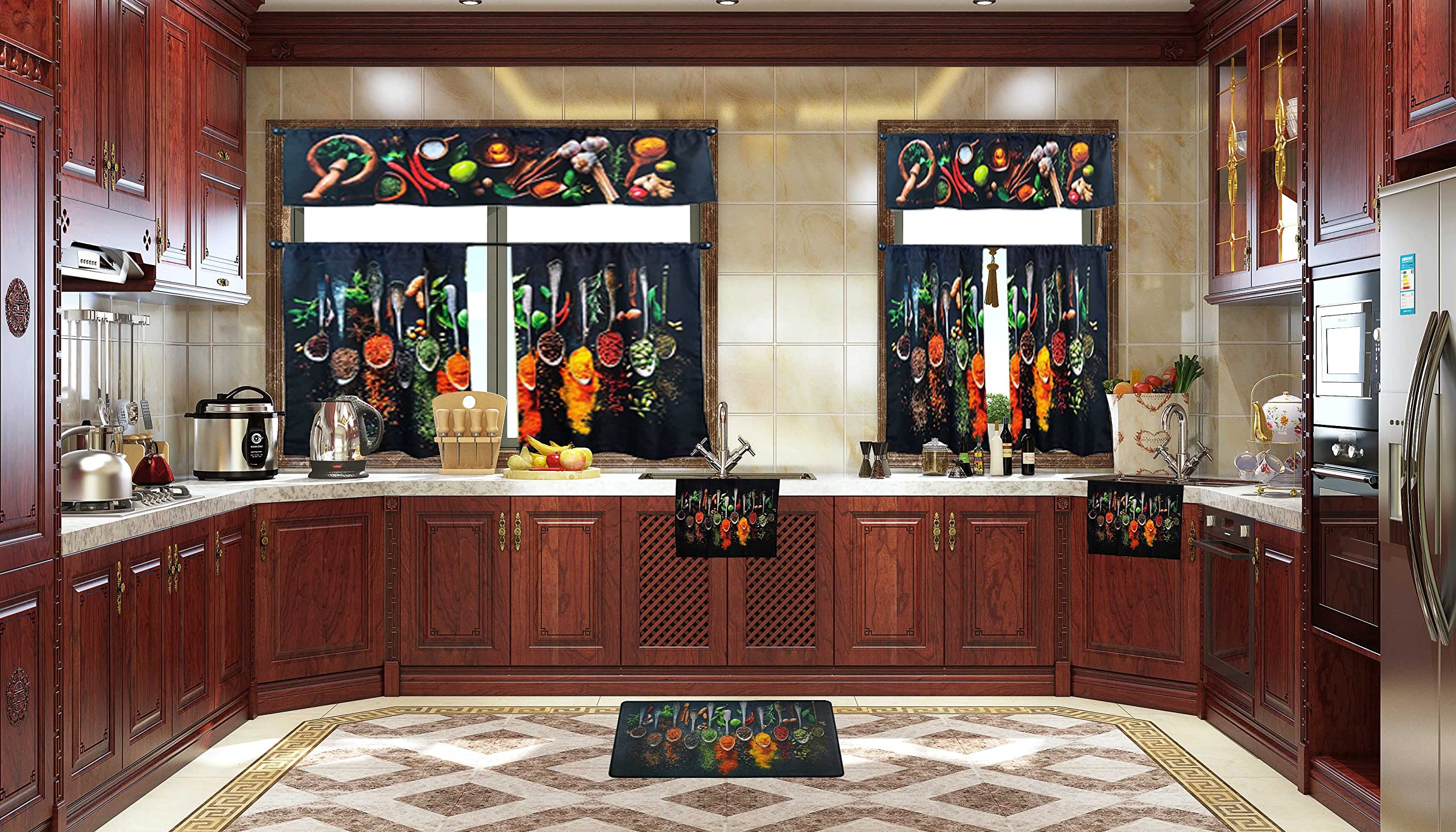 Upnupco Artistic Beautiful Anti Fatigue Kitchen Floor Mat - Unique Floor Mats - Pain Relief Padded Kitchen Mats - Floor Mats For