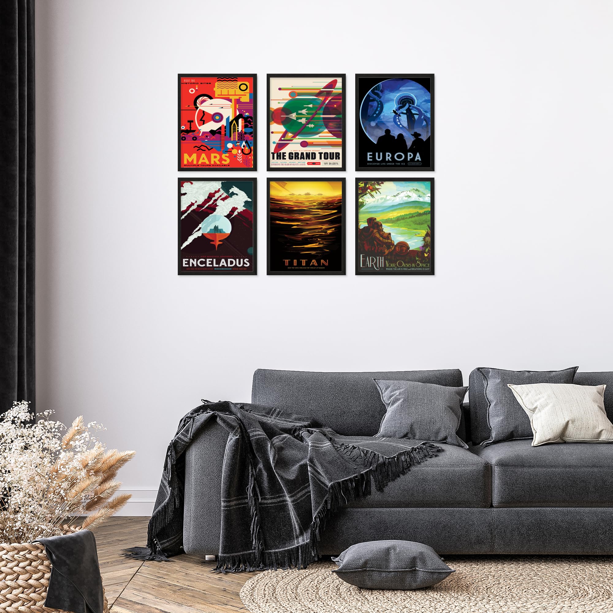 TnT Prints TmO2 NASA Recruitment Posters - Space Poster  Space Wall Art  NASA Poster  Mars Planet  Space Art  Vintage Space Poster  NASA Posters  Space Posters for Bedroom - Unframed Set of 6 (8x10)